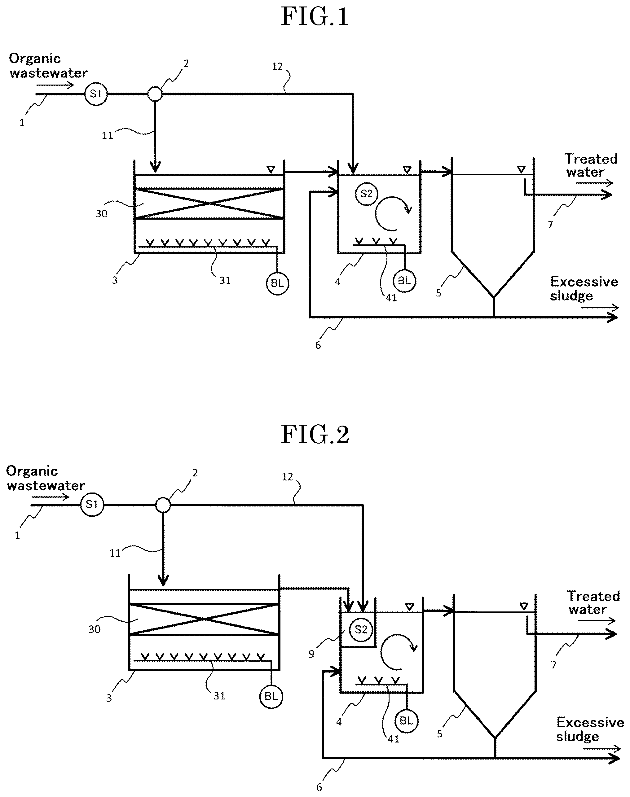 Patent US12319601 — Apparatus and method for biological treatment of organic wastewater — Figure 1