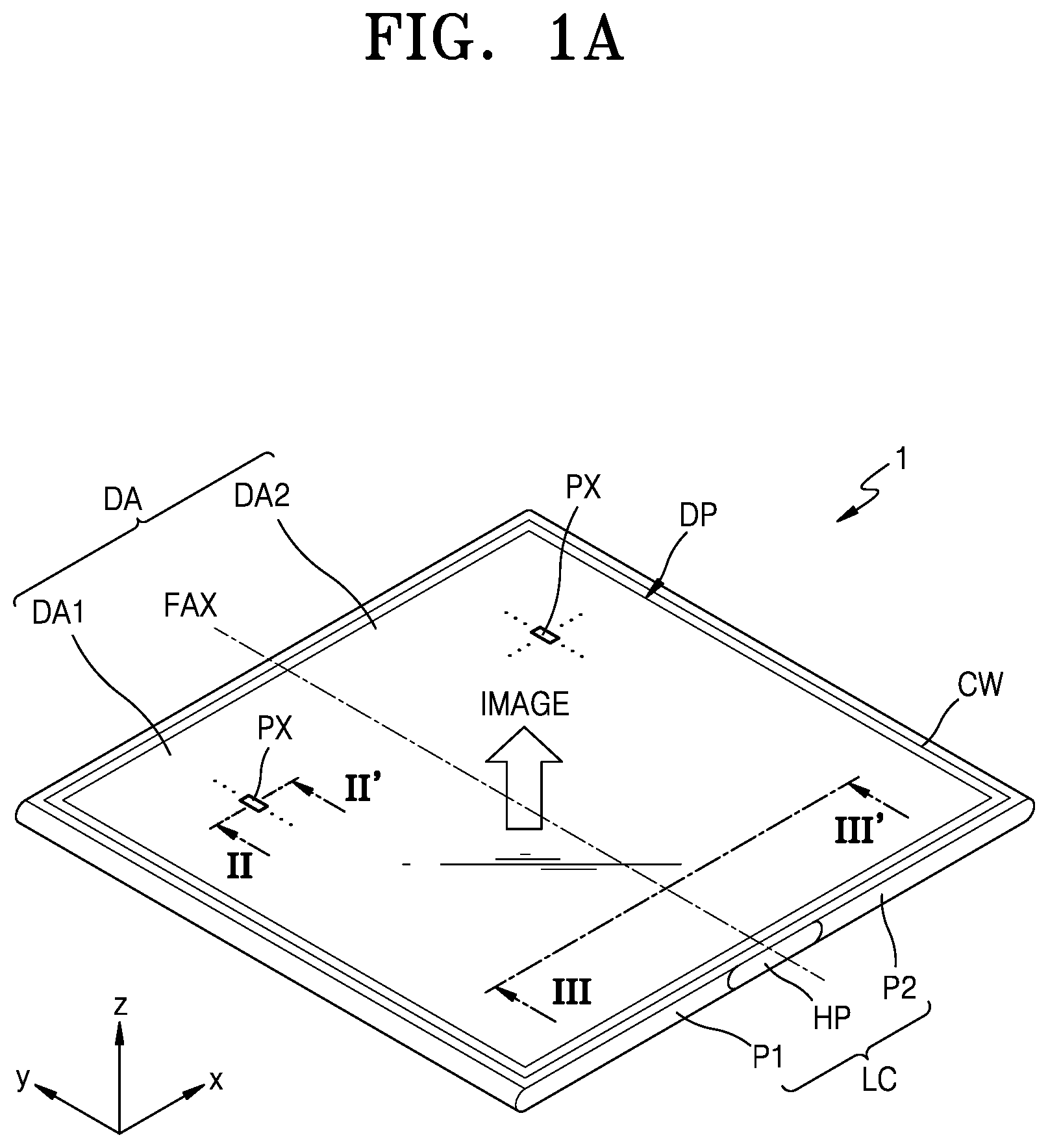 Patent US12319613 — Display apparatus and method of manufacturing the same — Figure 1