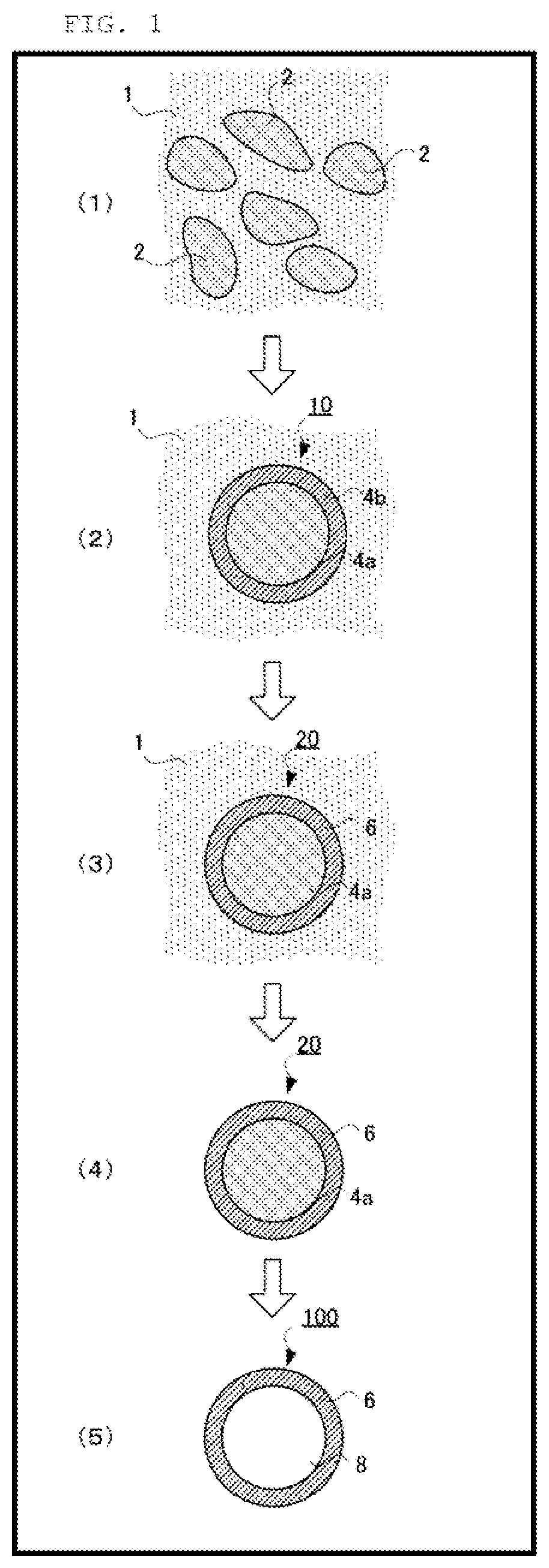 Patent US12319805 — Hollow particles — Figure 1