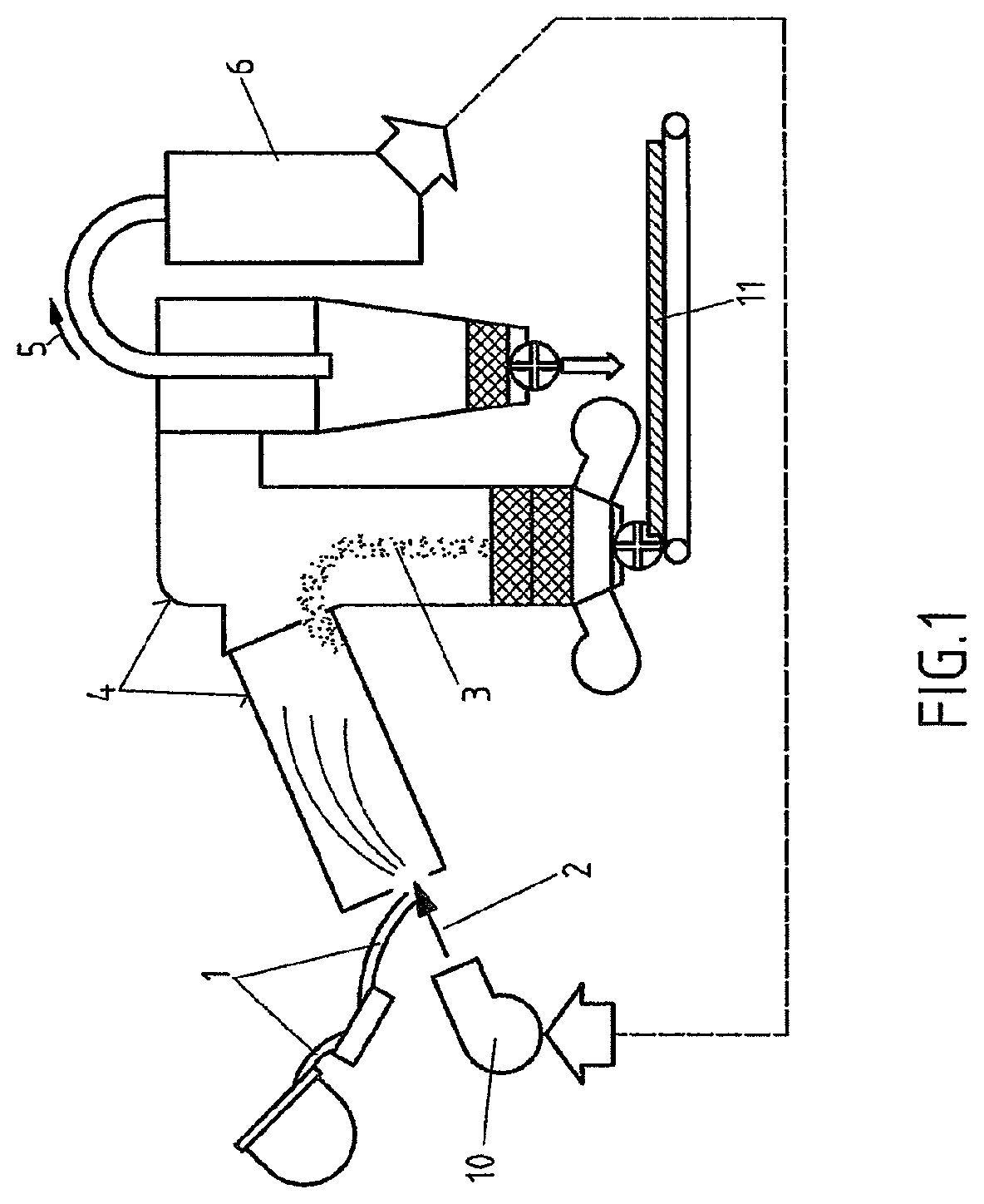Patent US12319983 — Method for granulating a metallurgical slag — Figure 1