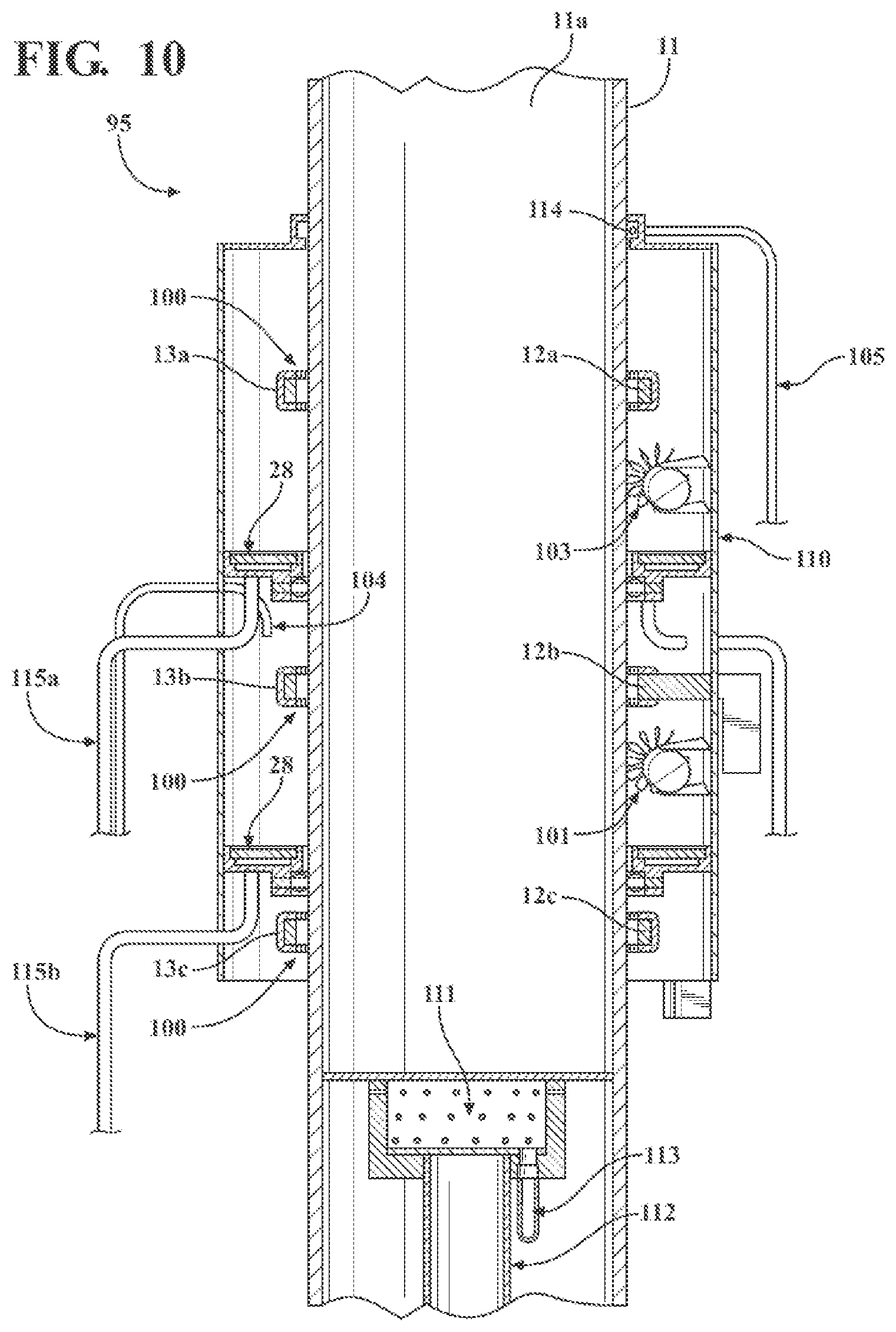 Patent US12320011 Figure 10 – Vitreous coating application by induction heating and integration with induction kinetic weld joining