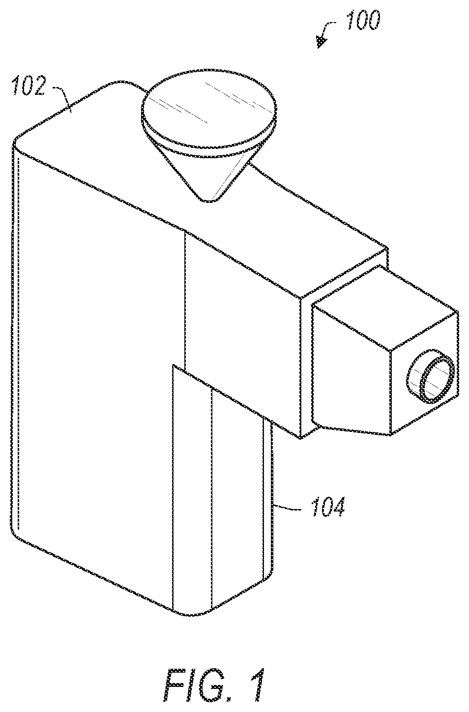 Patent US12320037 — Handheld/portable apparatus for the production of fine fibers — Figure 1