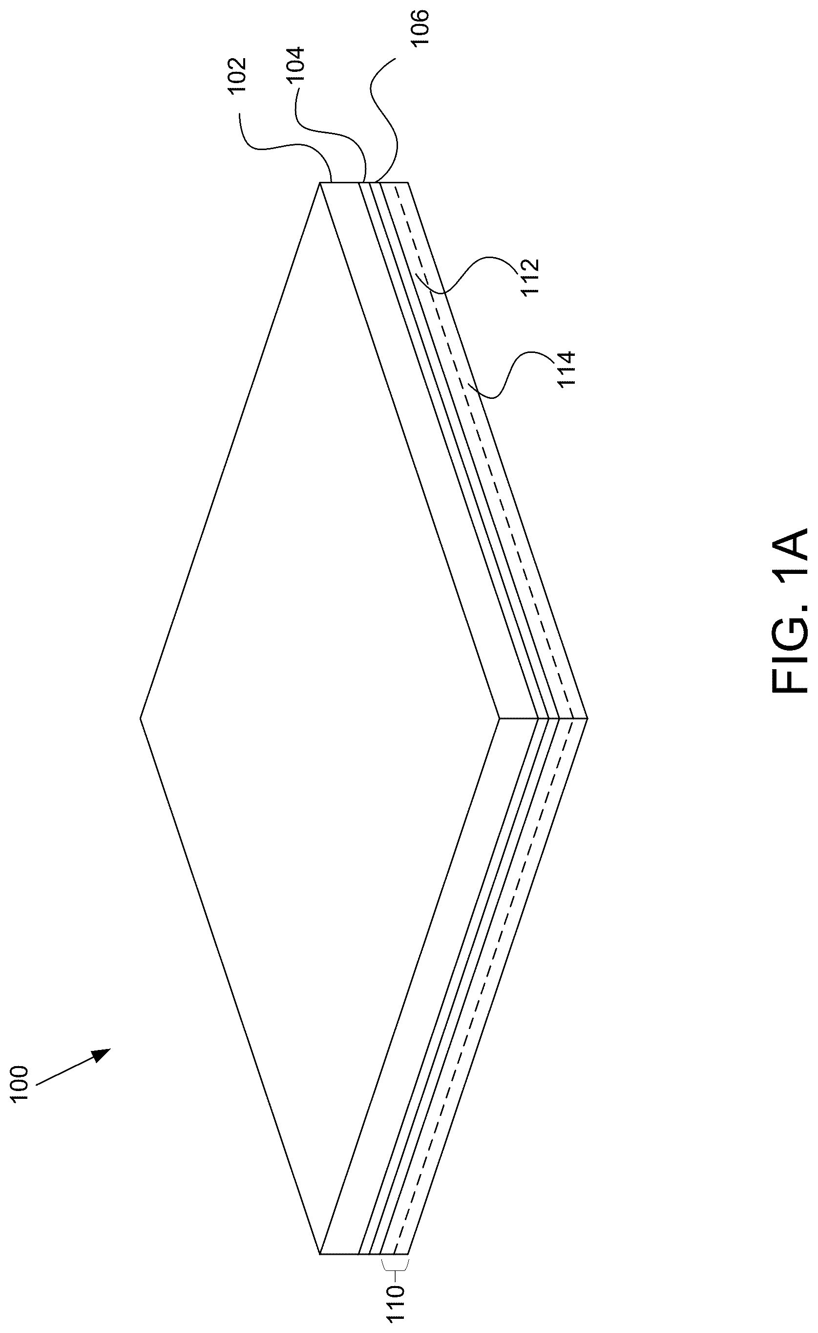 Patent US12320064 Figure 1 – Carpet tile with wet laid dual layer nonwoven mat