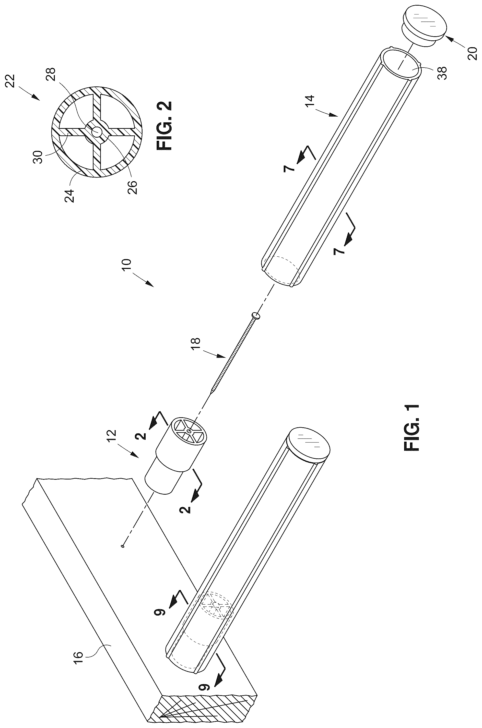 Patent US12320076 — Concrete dowel placement system and method of making the same — Figure 1
