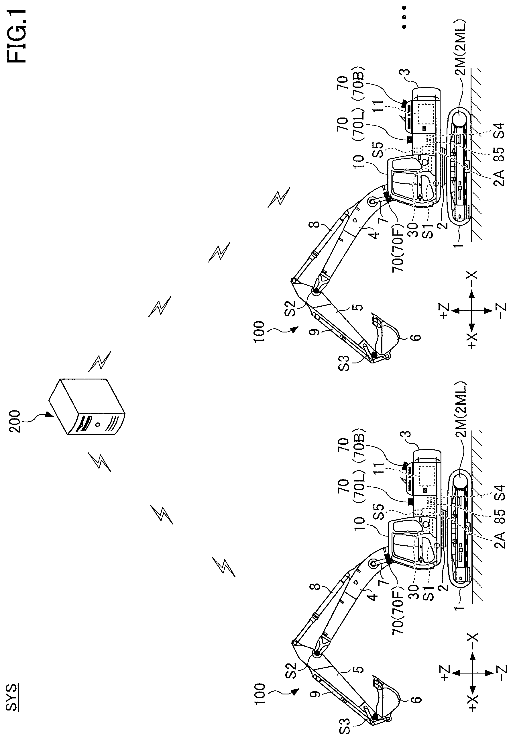 Patent US12320096 — Shovel and shovel assist system — Figure 1
