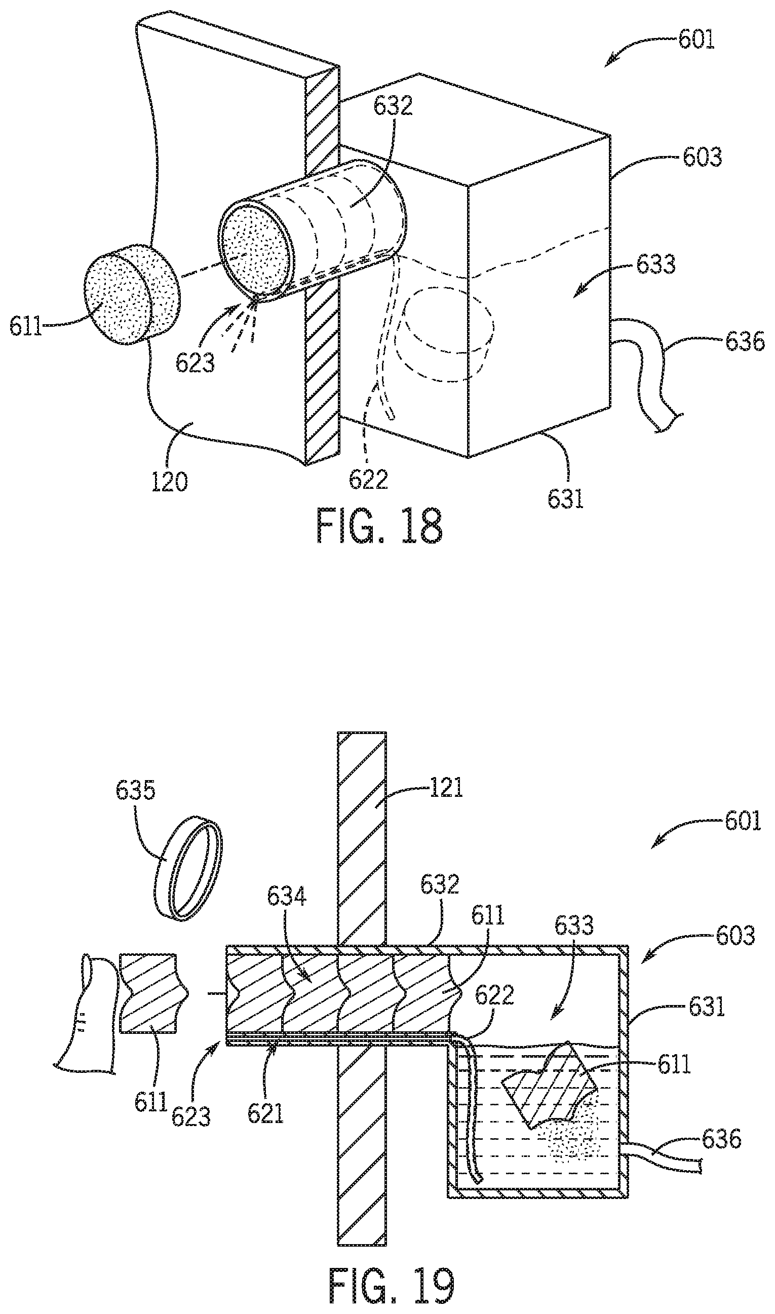 Patent US12320110 Figure 9 – Clean toilet and accessories