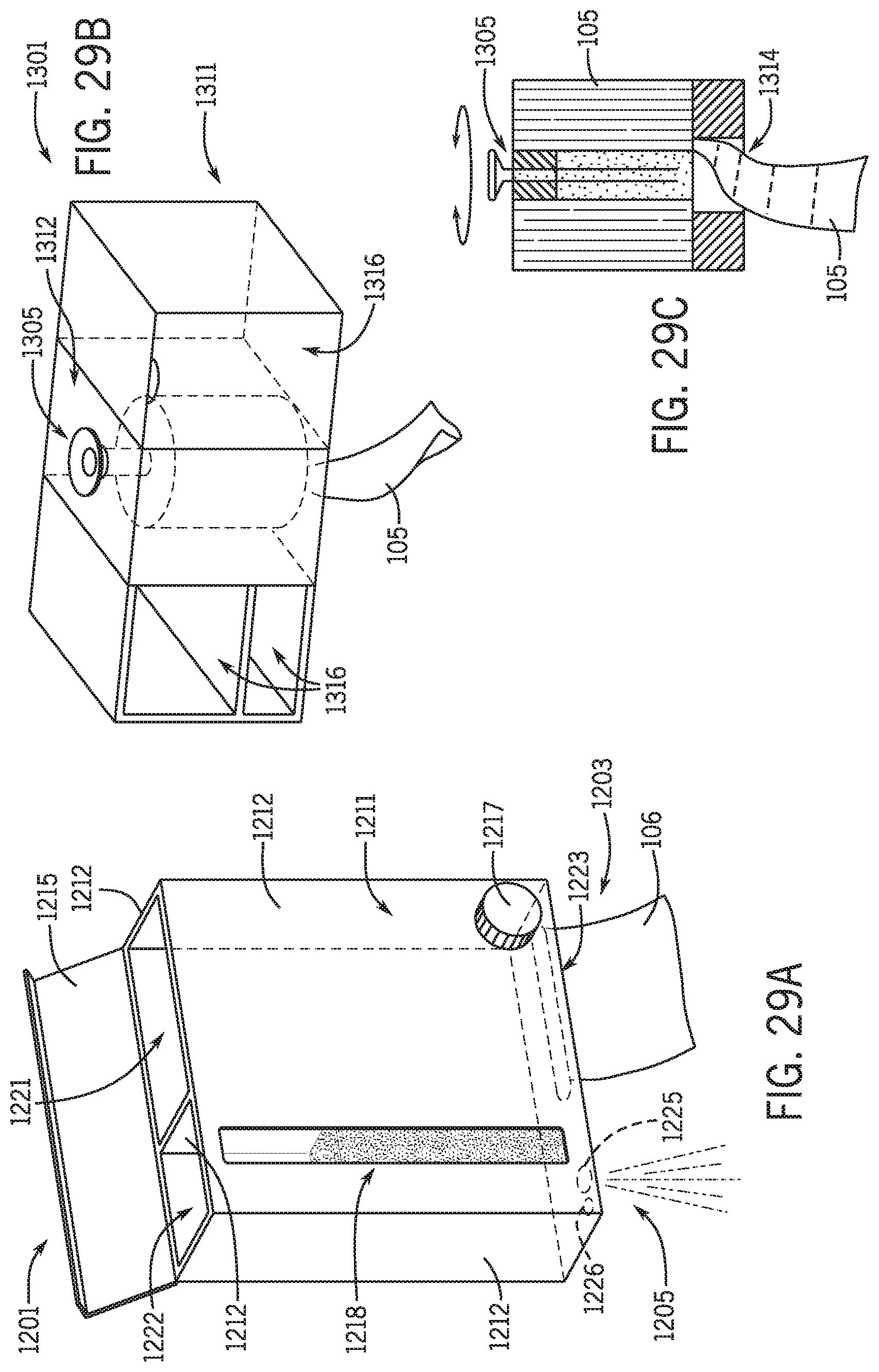 Patent US12320110 Figure 16 – Clean toilet and accessories