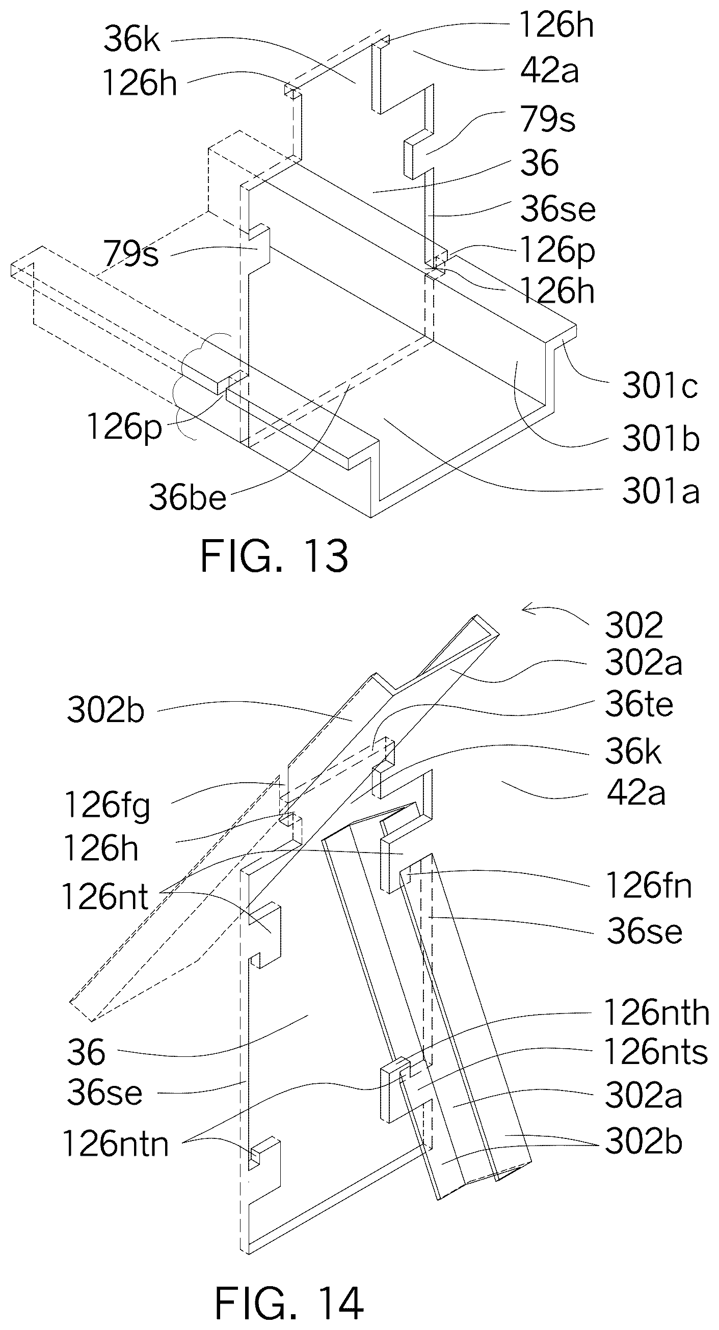 Patent US12320113 Figure 7 – Metal framing self-locking connectors
