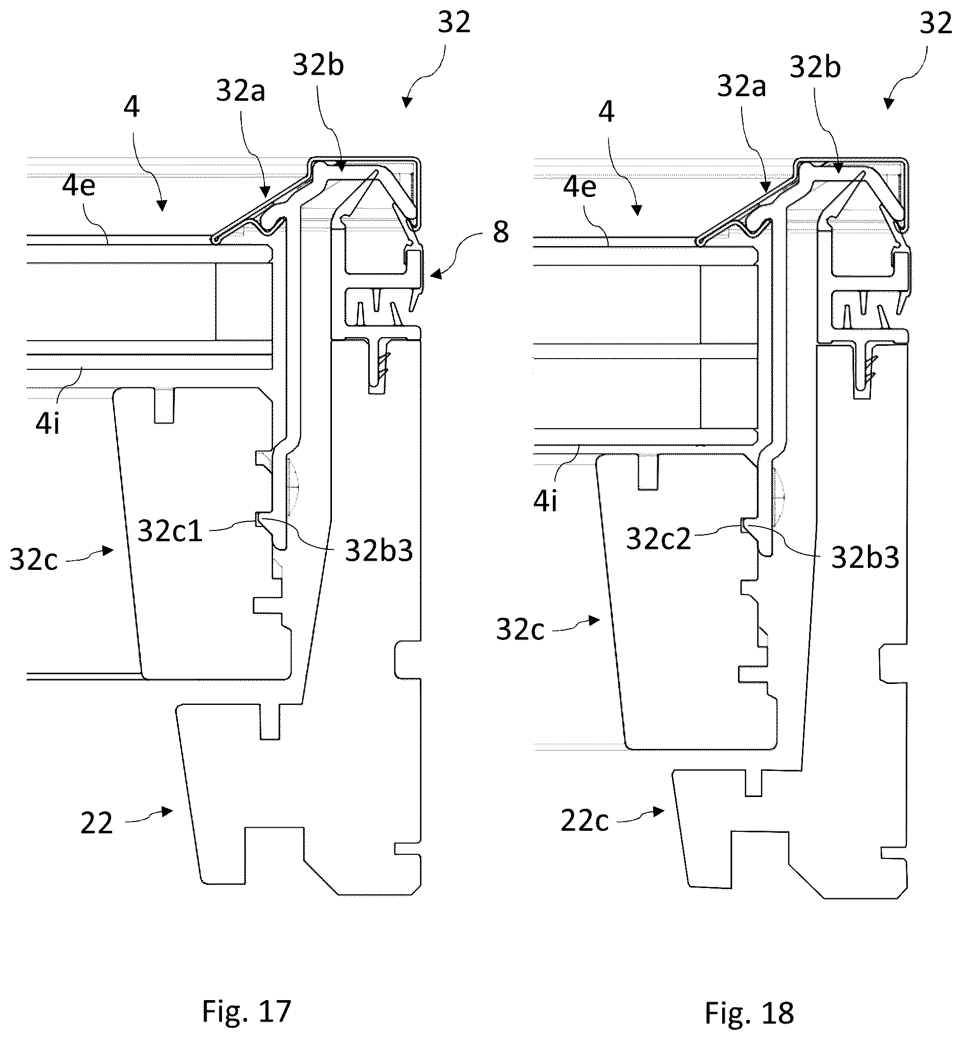 Patent US12320119 Figure 17 – Roof window comprising a sash with profile elements and method of manufacturing a roof window