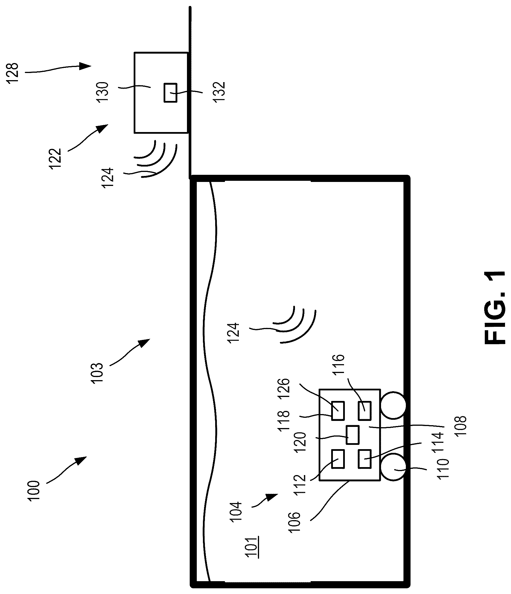 Patent US12320144 — Concepts underwater communication with equipment such as automatic swimming pool cleaners — Figure 1