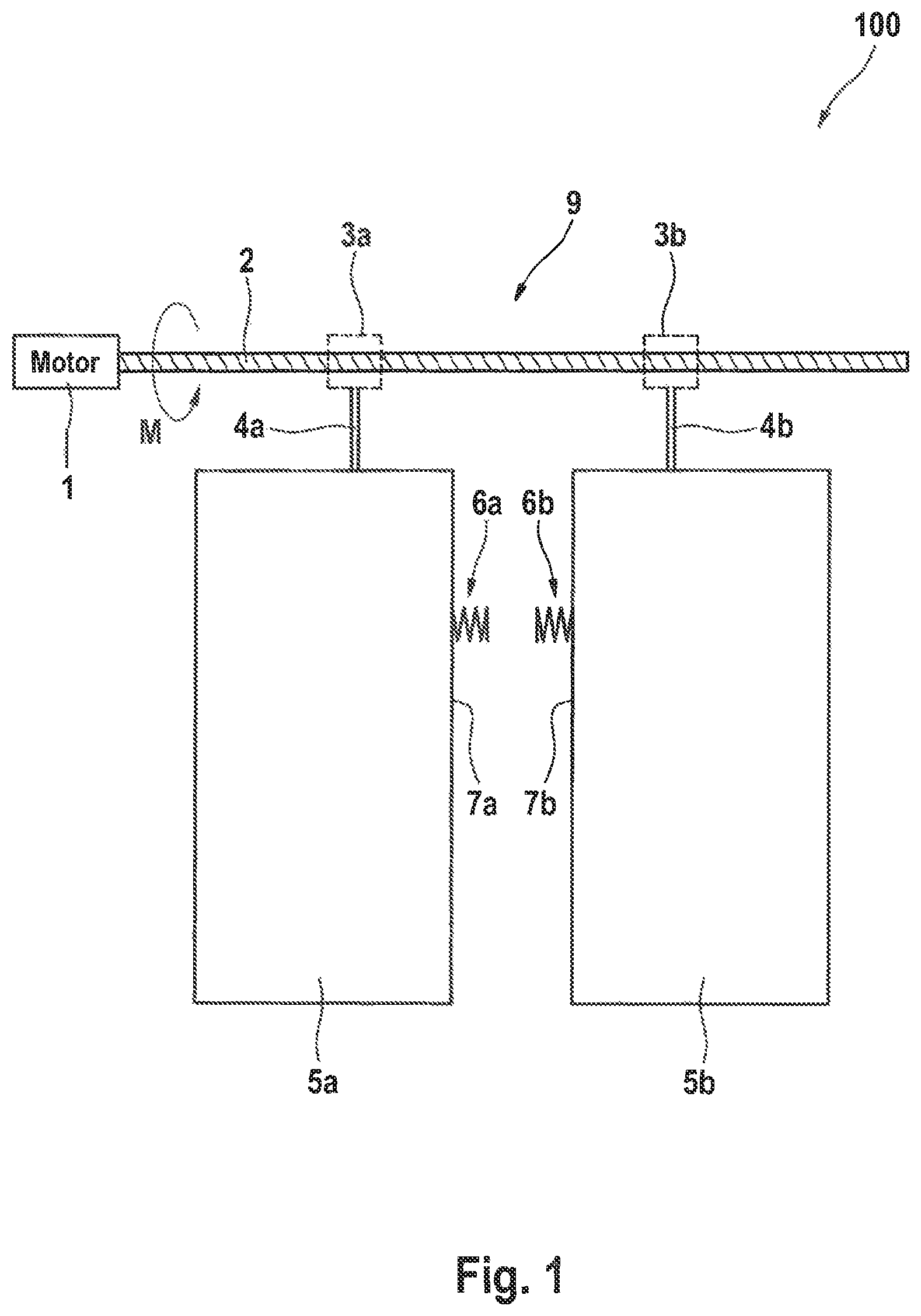 Patent US12320170 — Double-leaf vehicle door device with pre-locking function for the leading door leaf — Figure 1