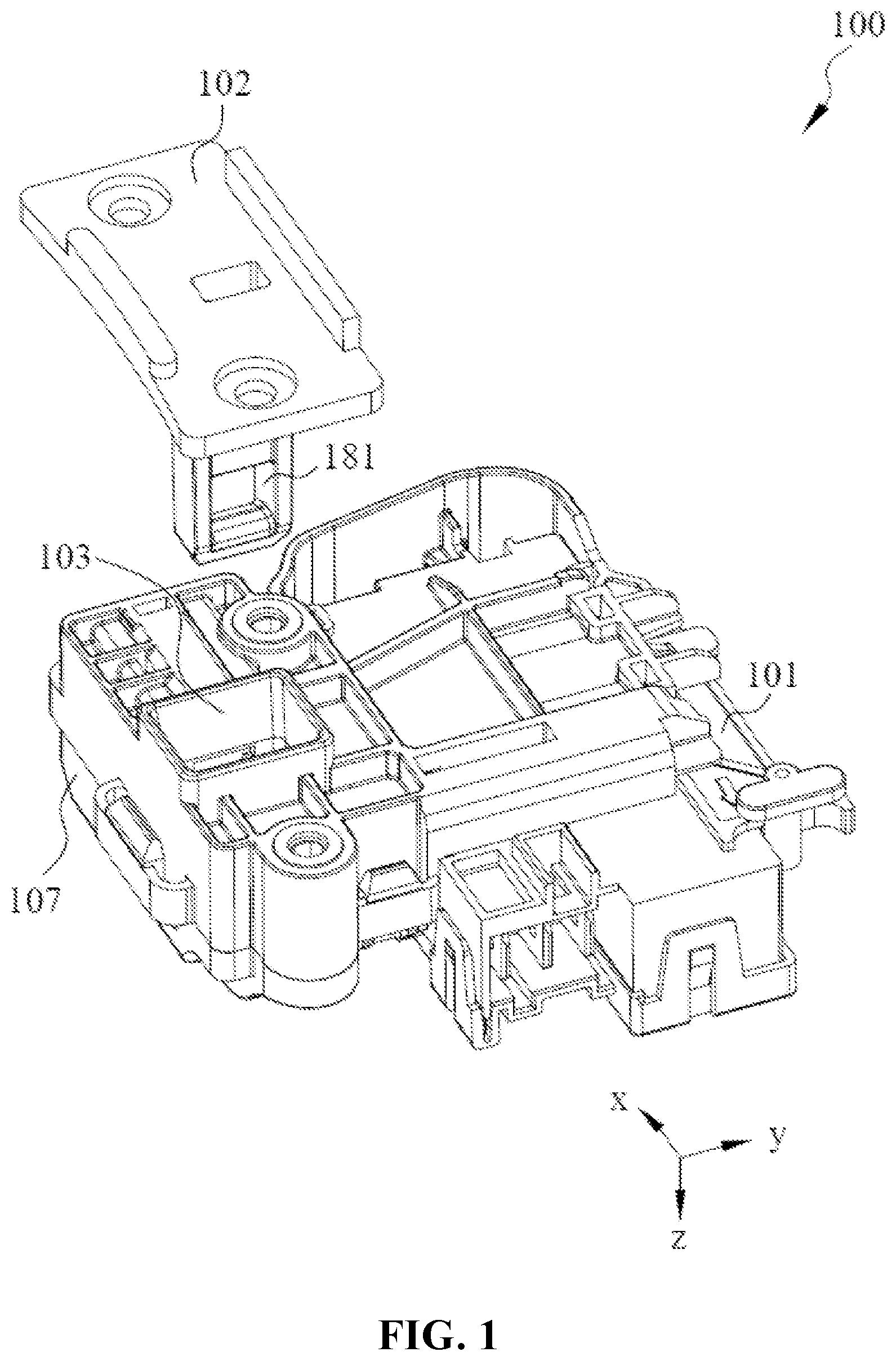 Patent US12320172 Figure 1 – Door lock and control circuit for the door lock