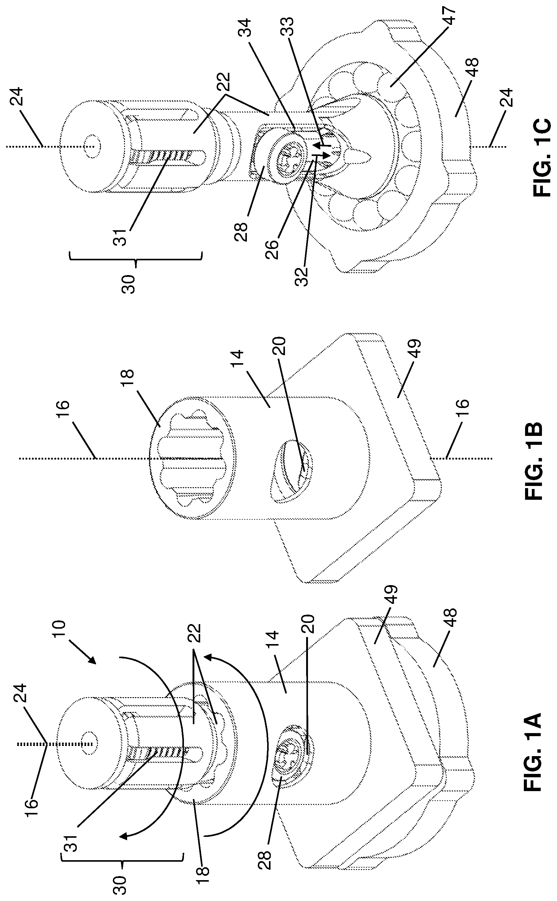 Patent US12320179 — Door hinge for a laboratory instrument door — Figure 1