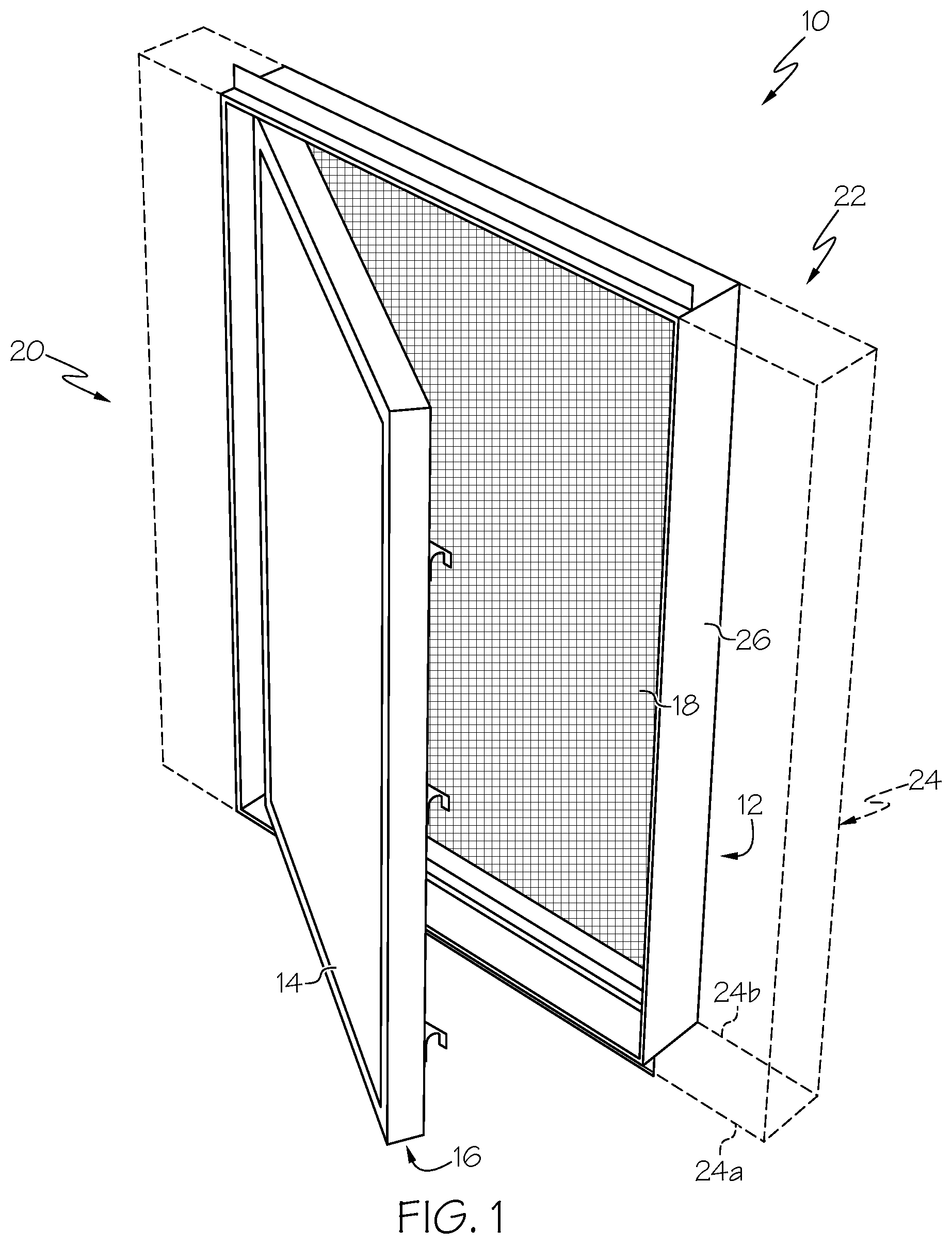 Patent US12320182 — Fenestration unit with two-part frame — Figure 1