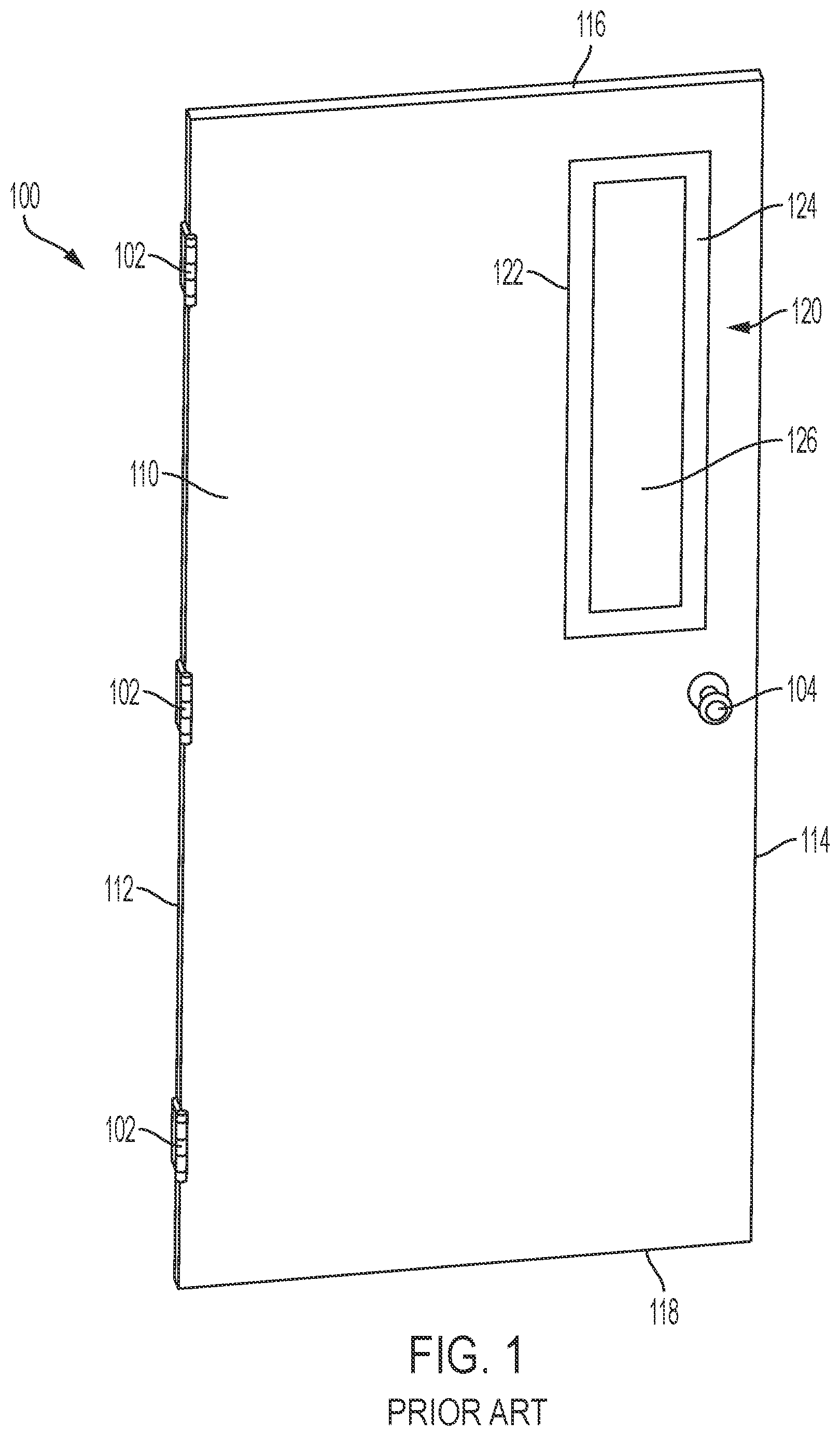 Patent US12320189 — Door window protector — Figure 1