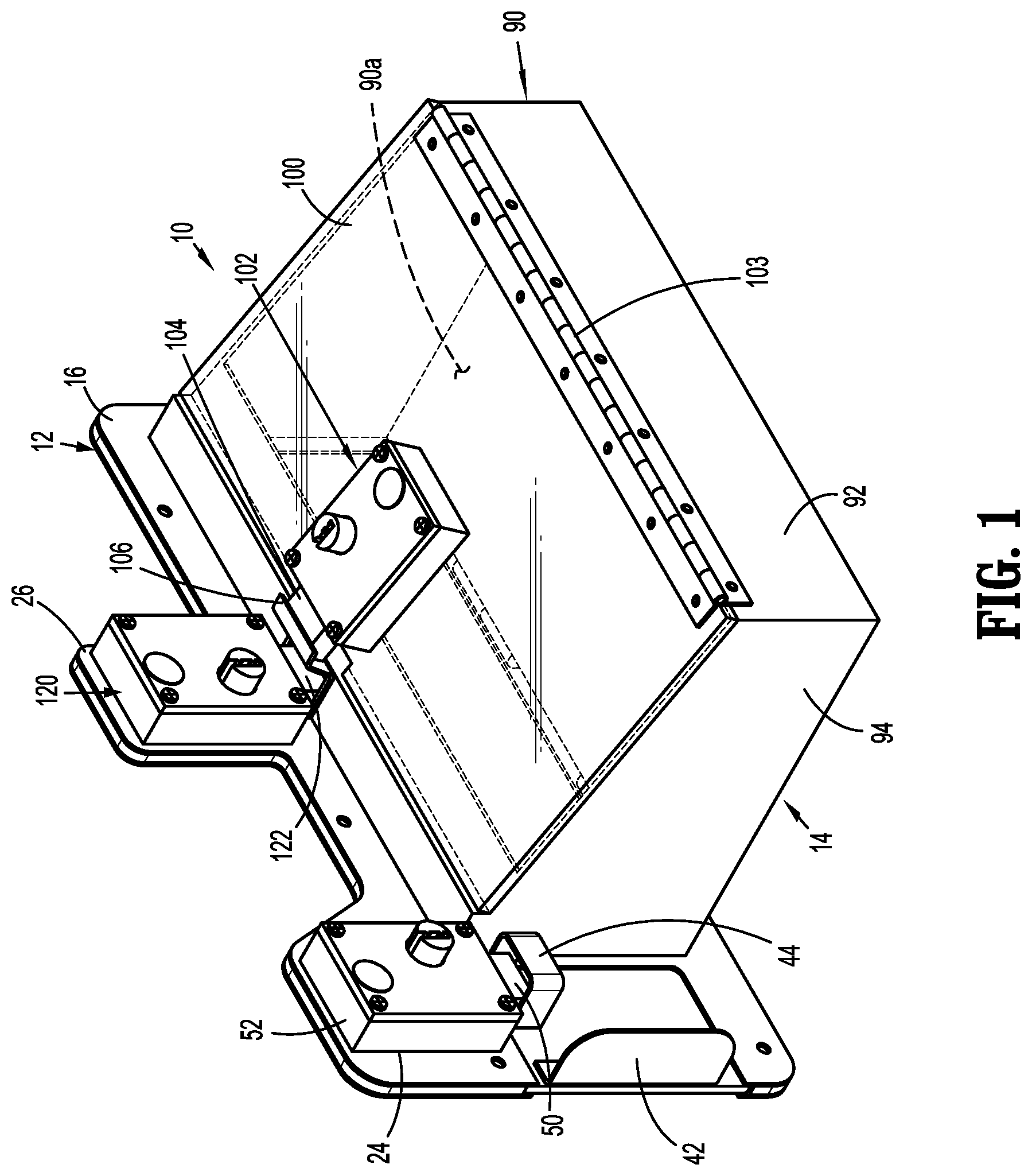 Patent US12320190 — Access opening closure device — Figure 1