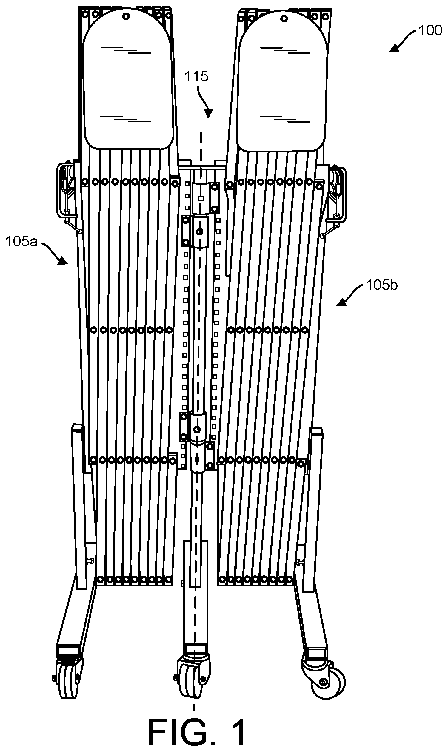 Patent US12320191 — Articulating expandable barrier — Figure 1