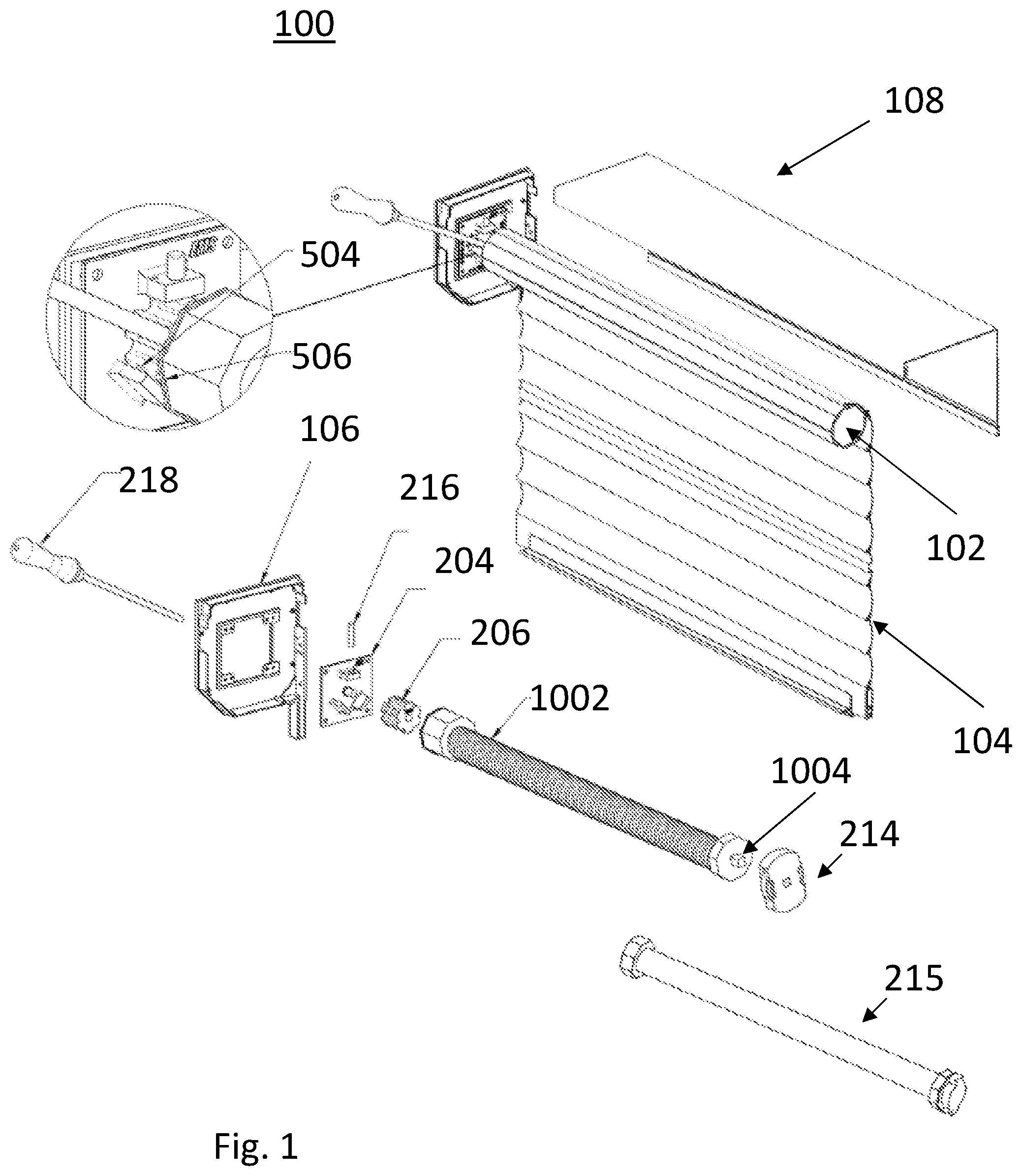 Patent US12320192 — Torsion spring adjuster — Figure 1