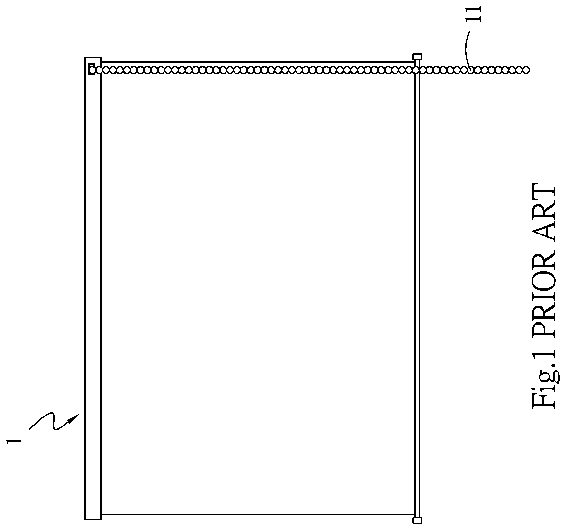 Patent US12320196 — Roll-up control device for roller shade — Figure 1