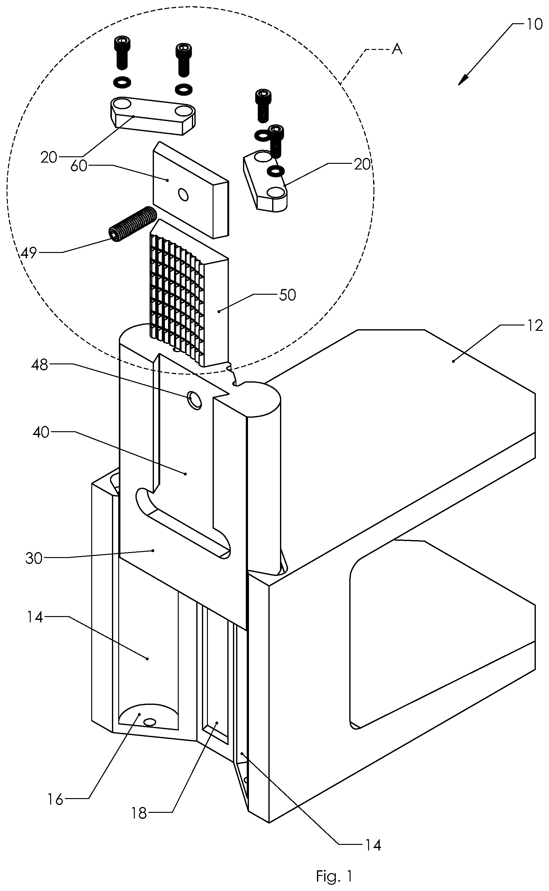 Patent US12320212 — Die adaptor and method — Figure 1