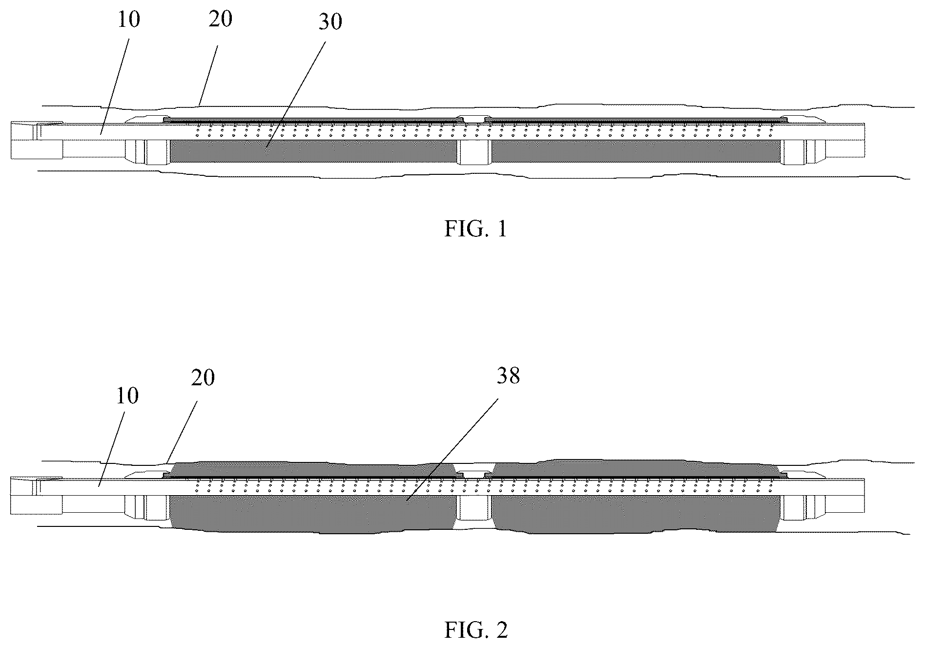 Patent US12320232 Figure 1 – Controlled deployment of shape-memory articles using emulsified fluids
