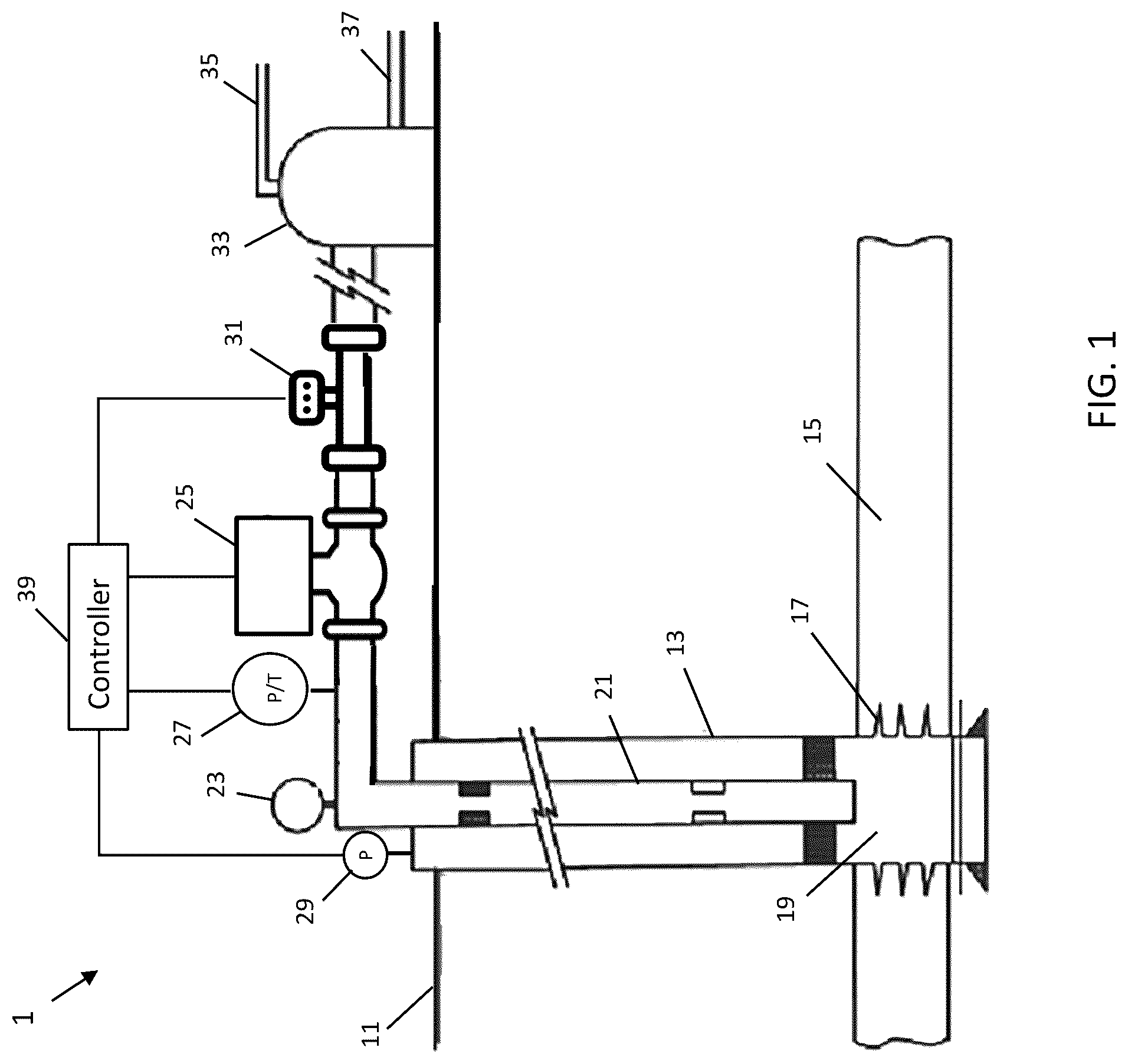 Patent US12320241 Figure 1 – Methods and systems employing autonomous choke control for mitigation of liquid loading in gas wells