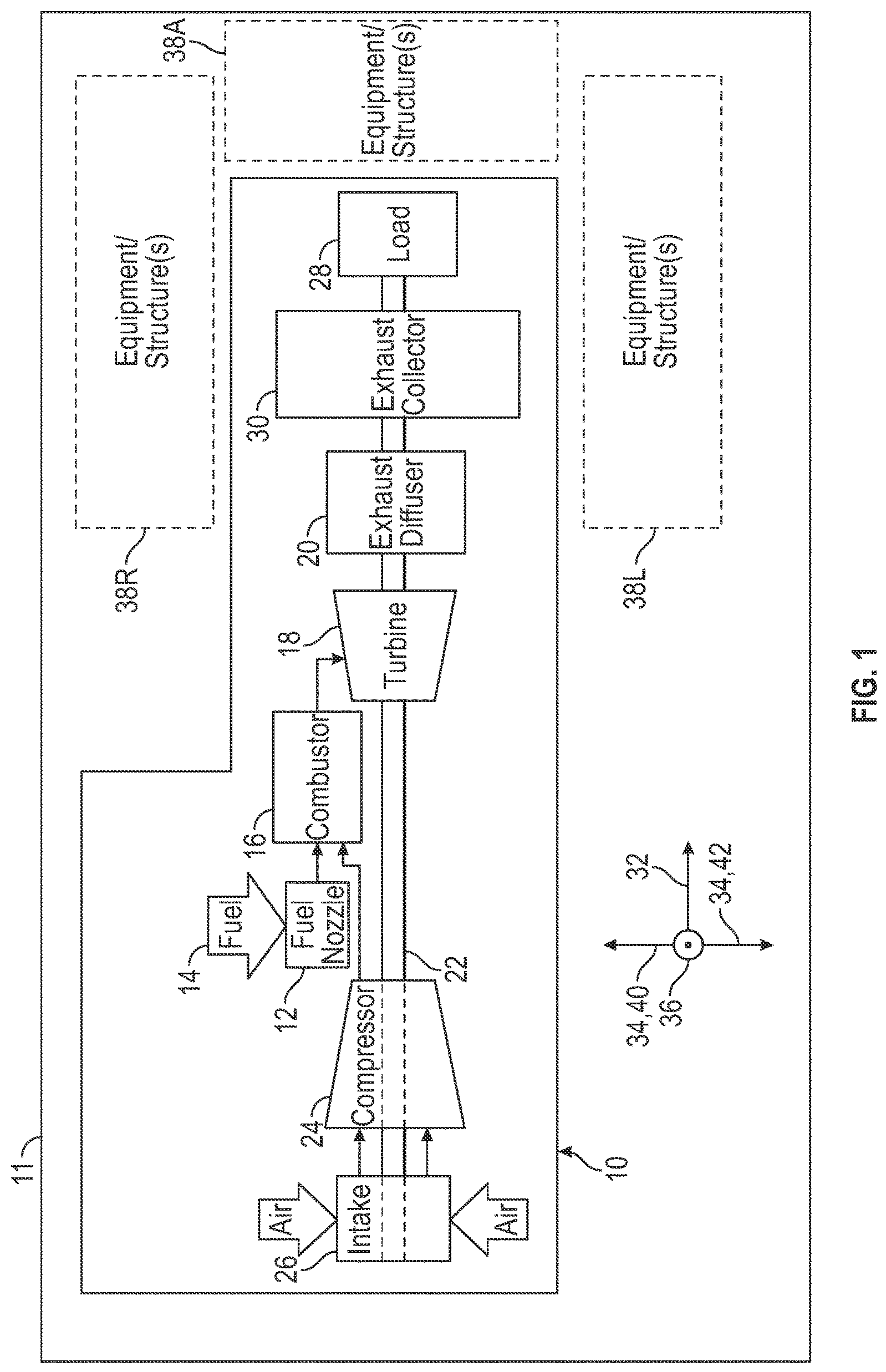 Patent US12320268 Figure 1 – Turbine exhaust collector