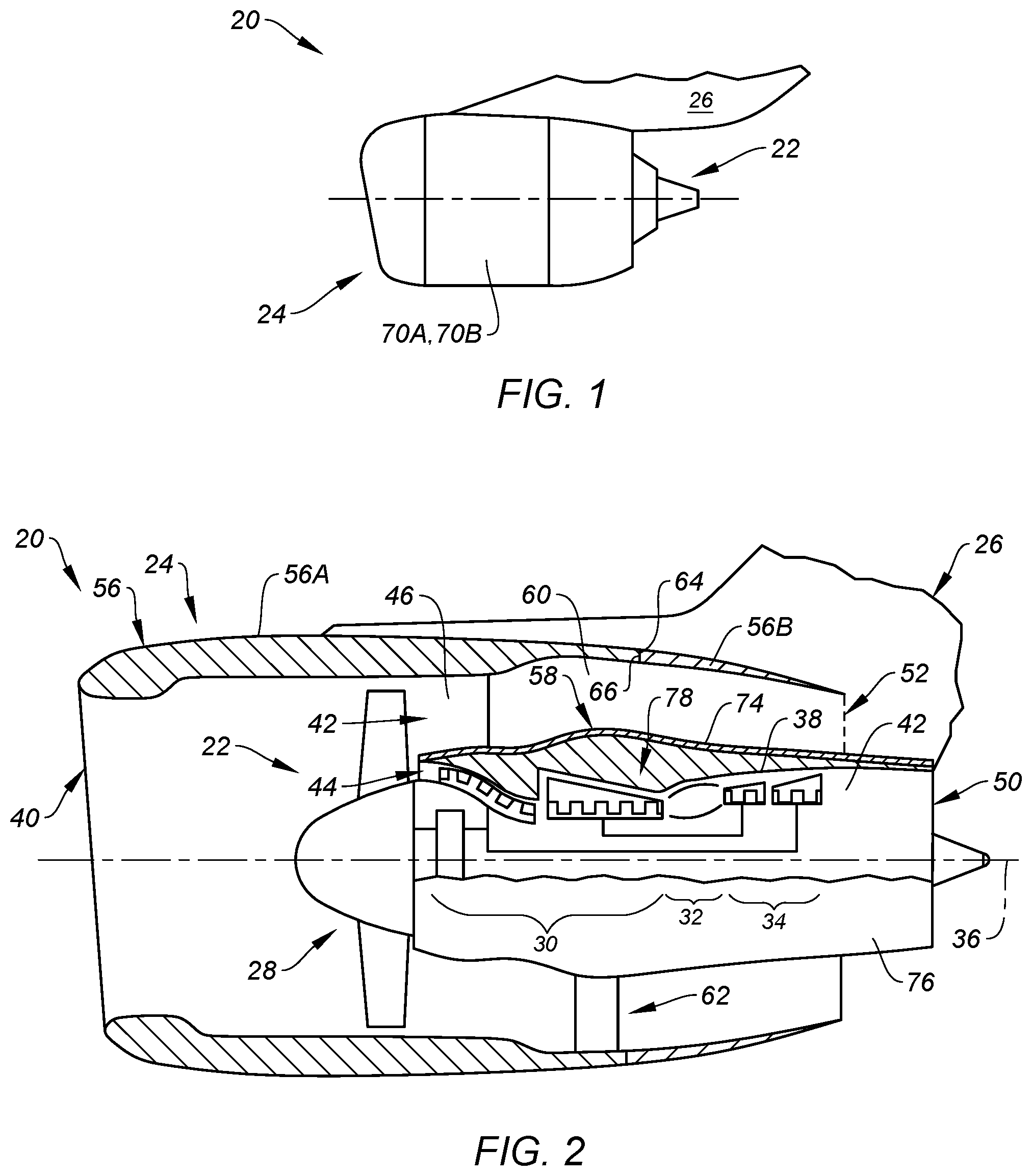 Patent US12320269 — Drain system for propulsion system — Figure 1