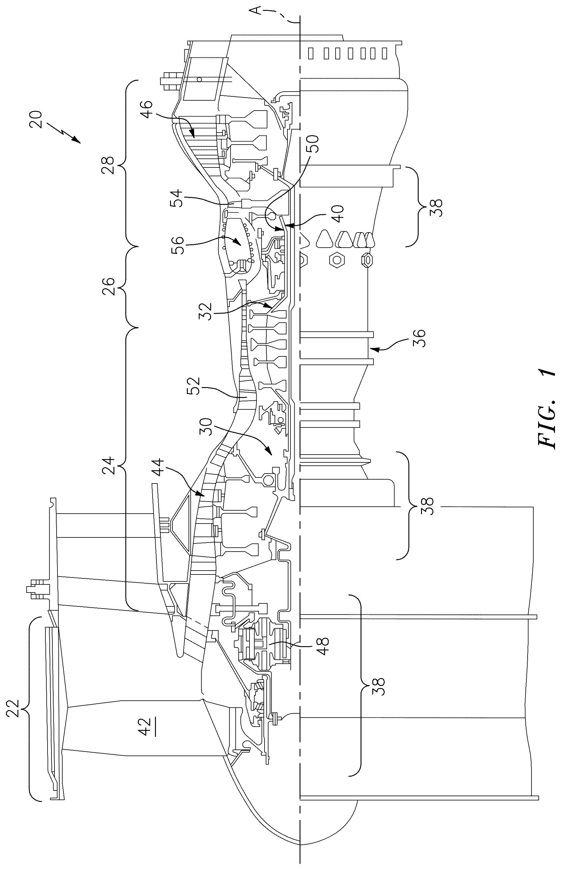 Patent US12320271 — Slurry based diffusion coatings for blade under platform of internally-cooled components and process therefor — Figure 1