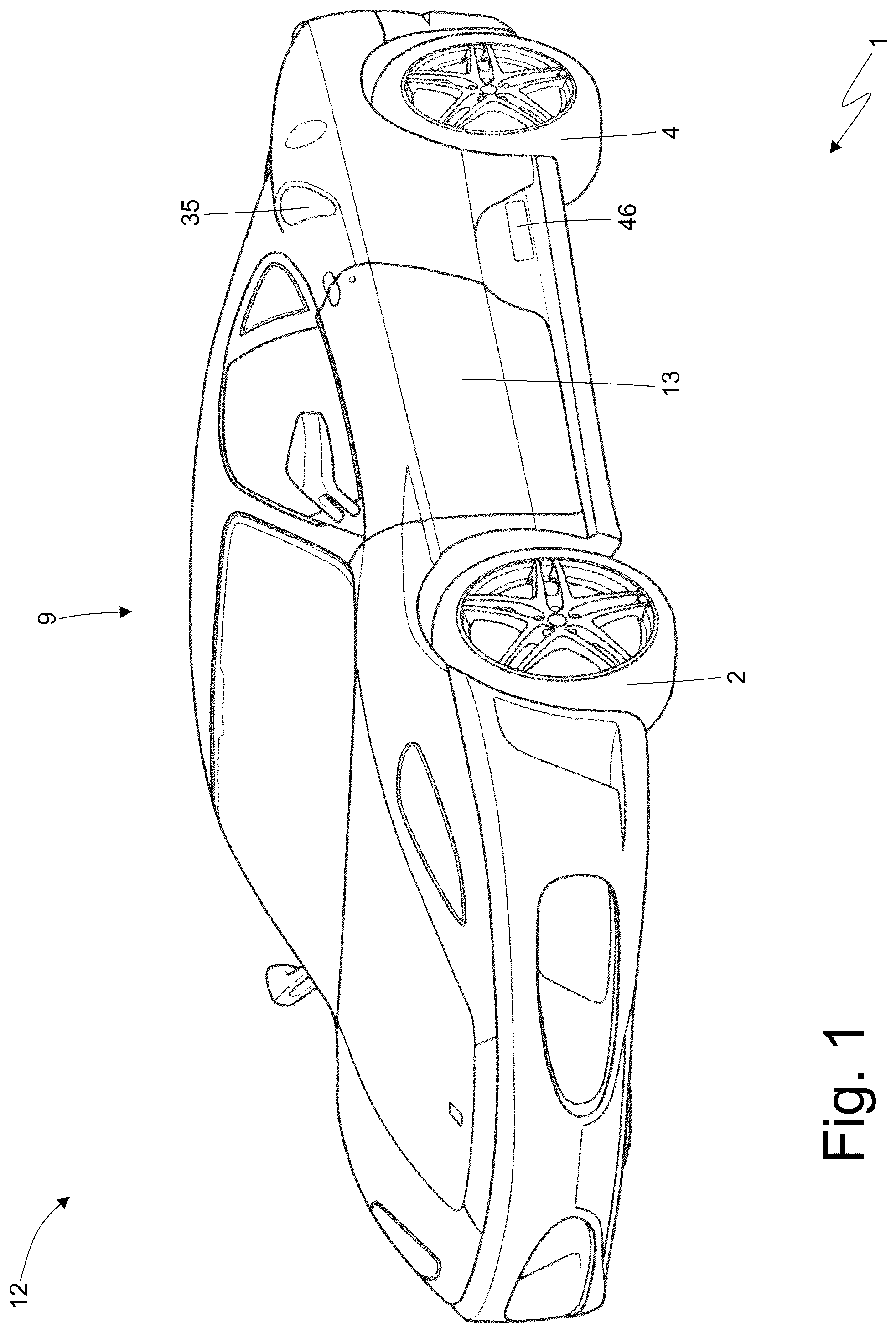 Patent US12320291 — Car provided with an internal combustion engine in which the pumps are operated by the camshafts — Figure 1