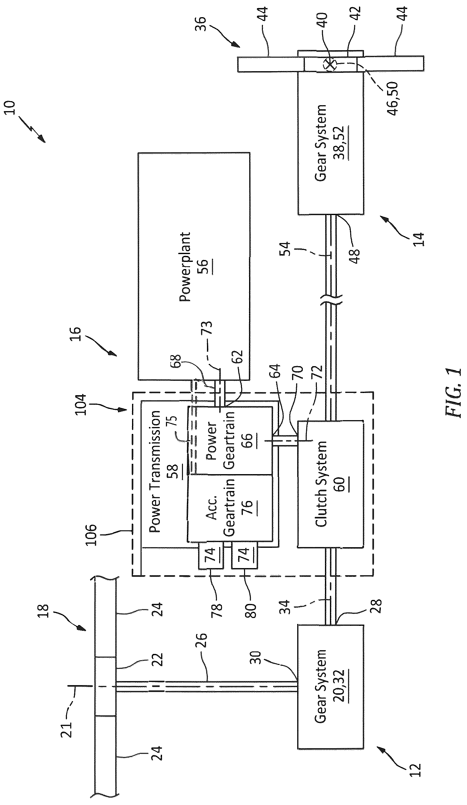 Patent US12320297 — Aircraft power system module with integral lubricant reservoir — Figure 1
