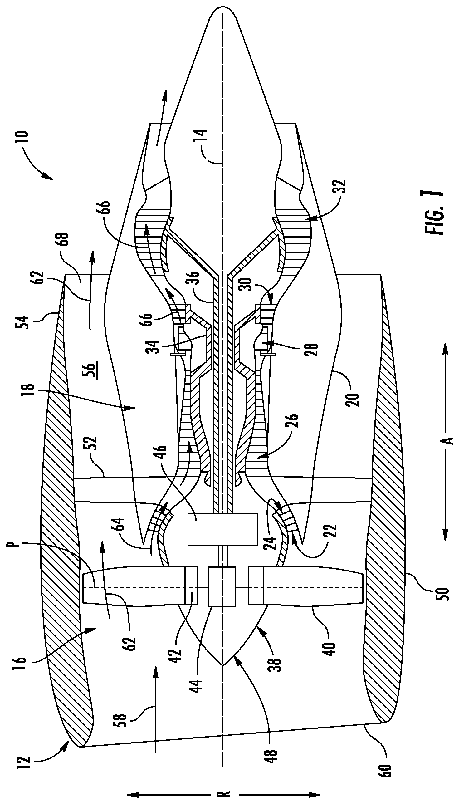 Patent US12320299 — Cooling air delivery system and methods thereof — Figure 1