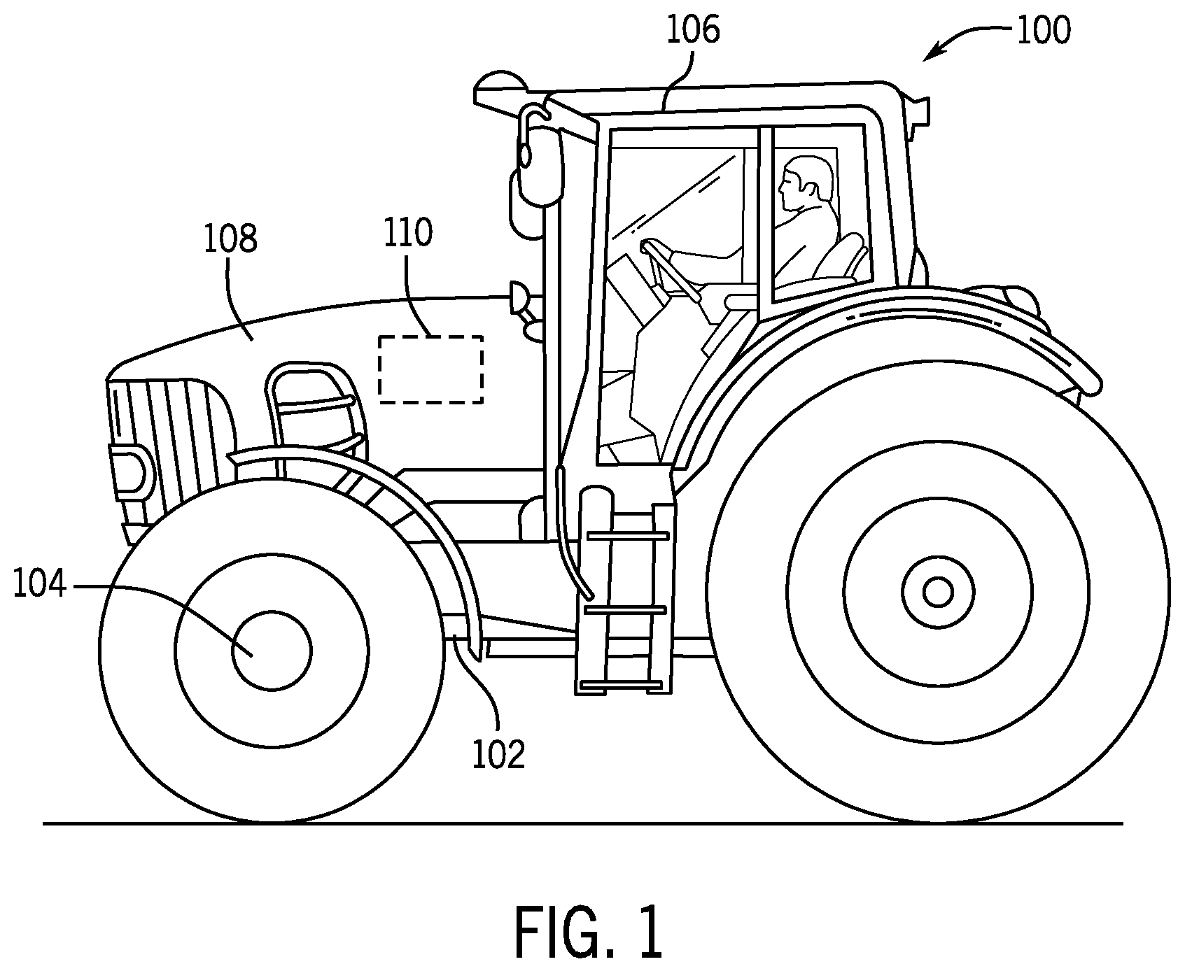 Patent US12320310 — Work vehicle compression ignition power system having thermally stratified engine combustion chambers — Figure 1