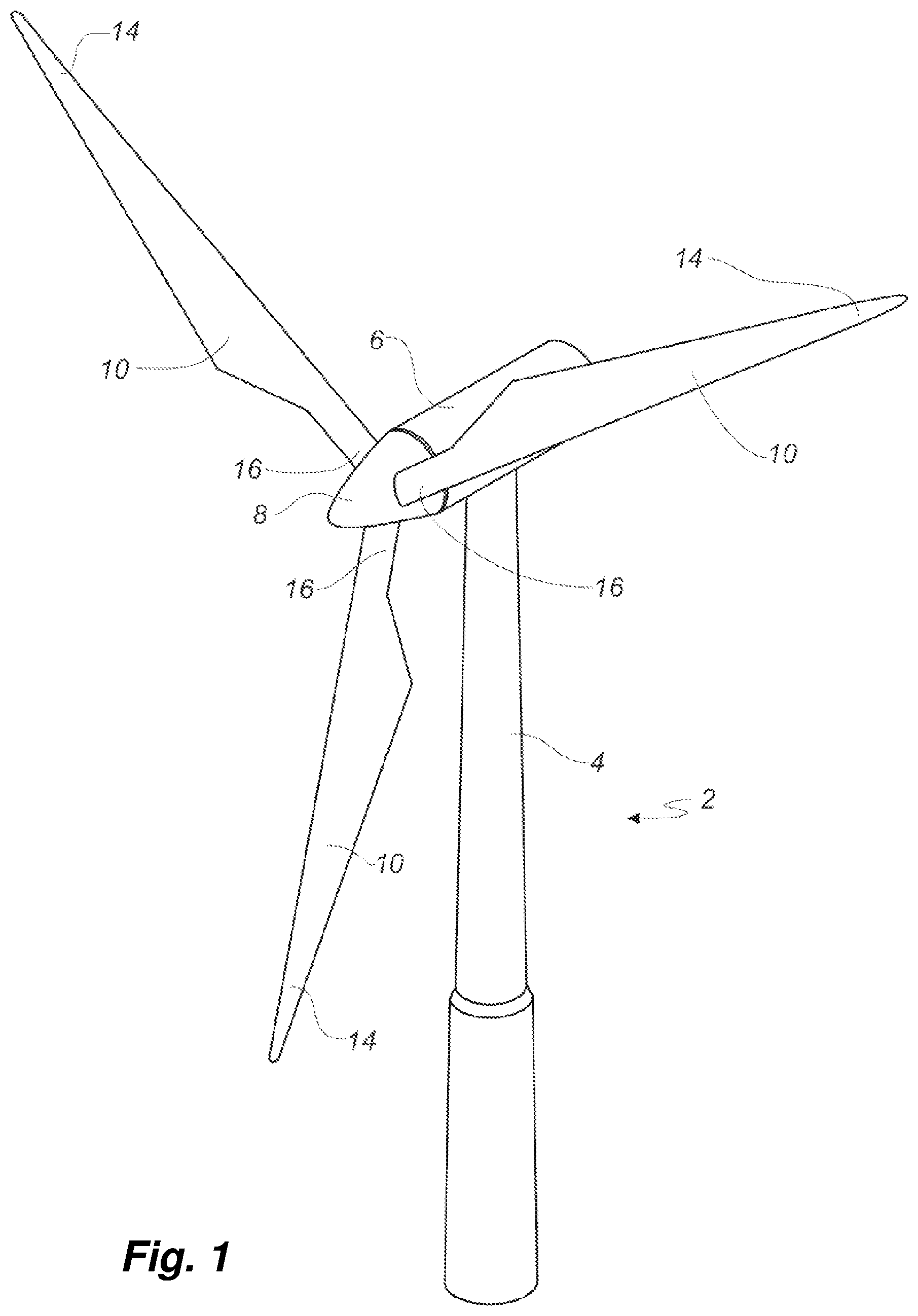 Patent US12320329 — Wind turbine rotor blade with a leading edge member — Figure 1