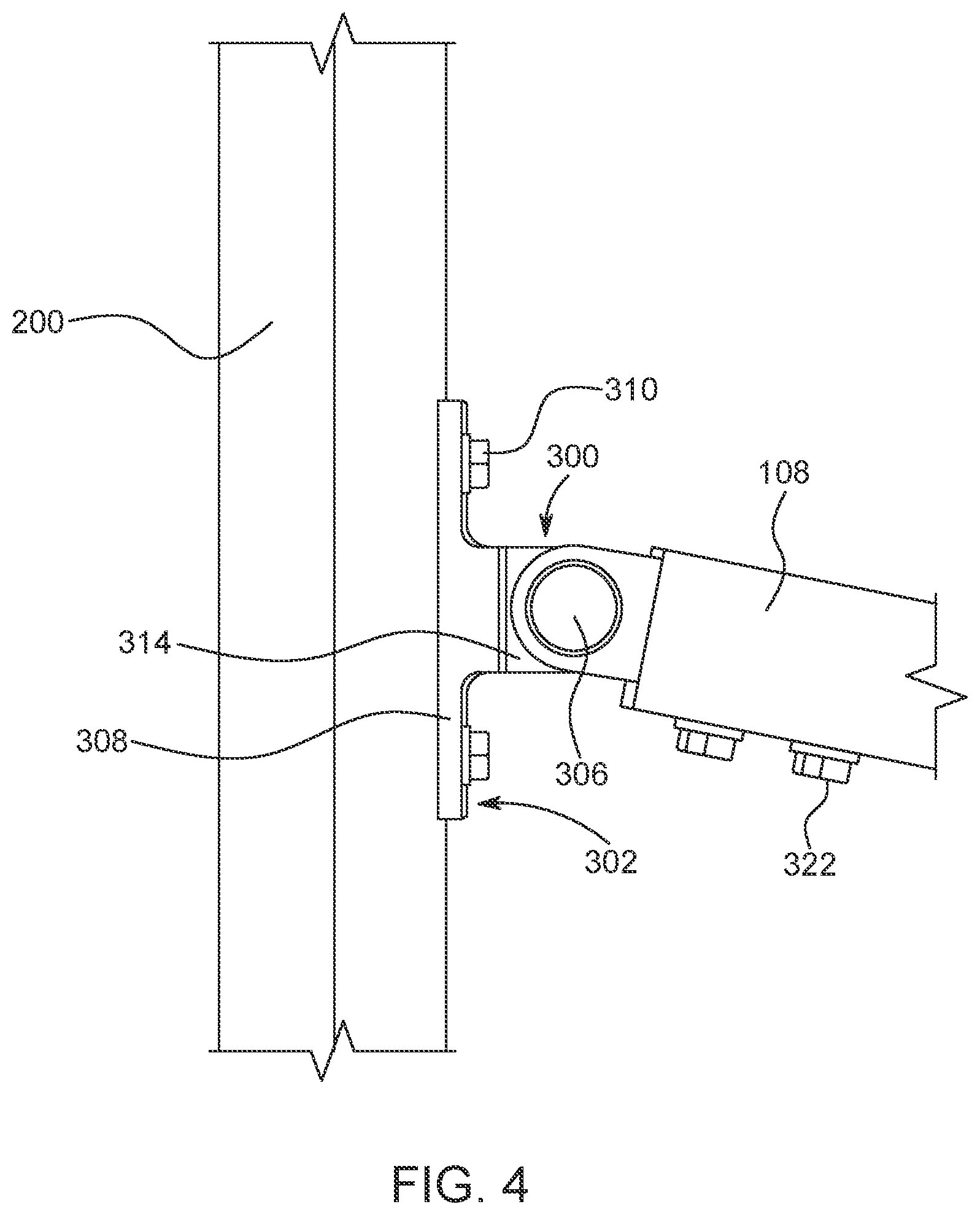Patent US12320332 Figure 4 – Vertical axis wind turbine with variable thickness blade