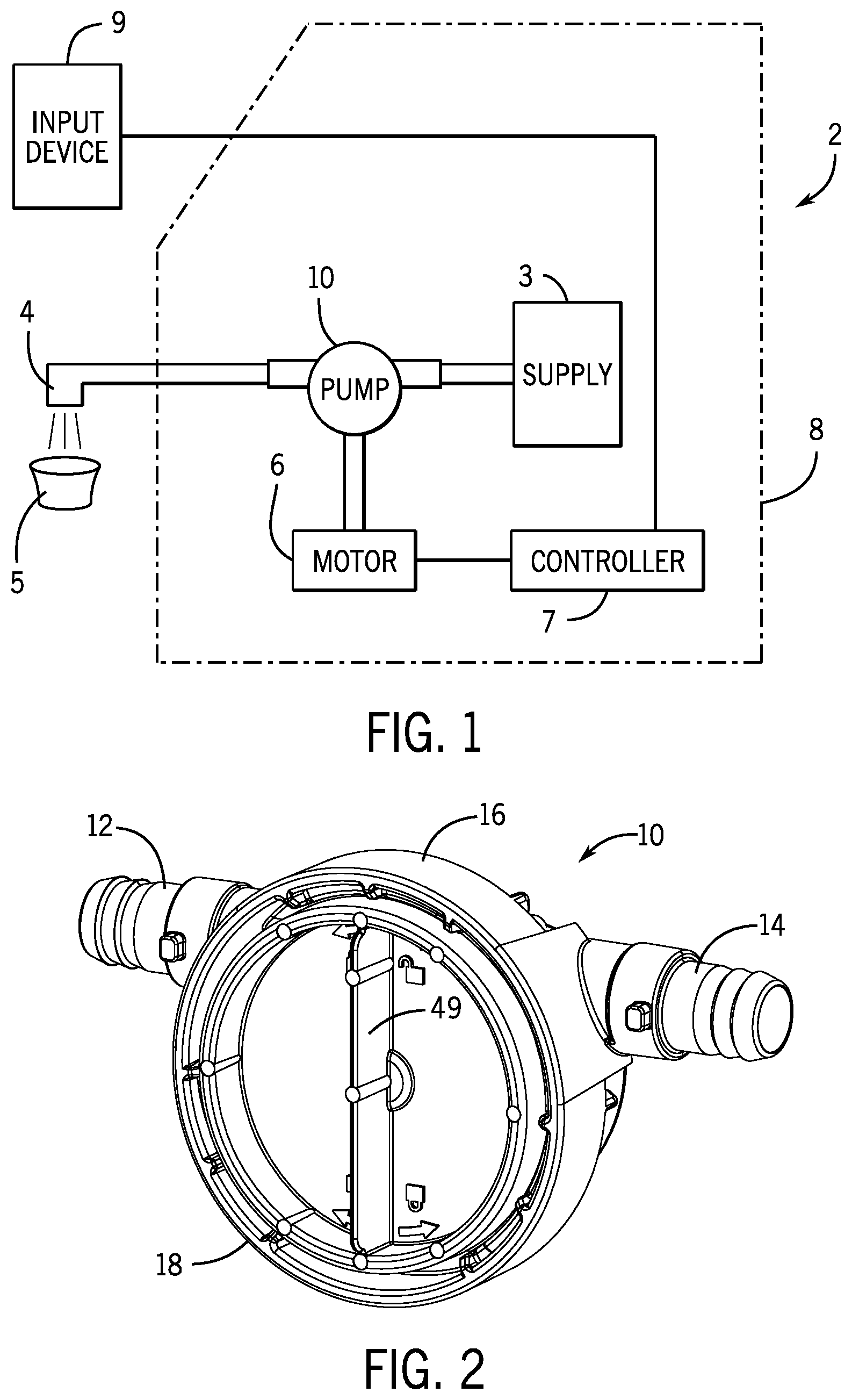 Patent US12320351 — Flexible impeller pump for flowable food product — Figure 1
