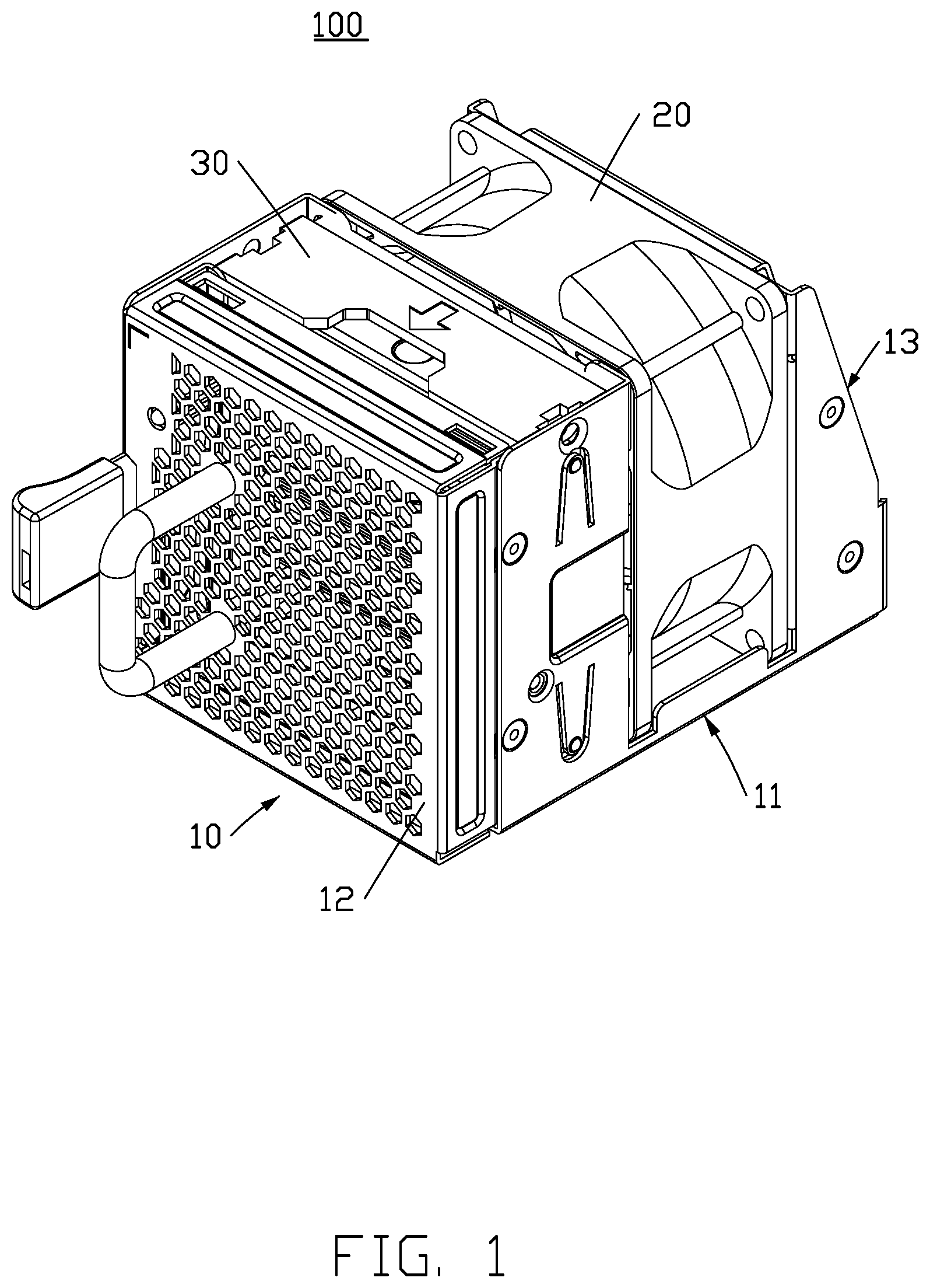 Patent US12320362 — Fan module and electronic device — Figure 1