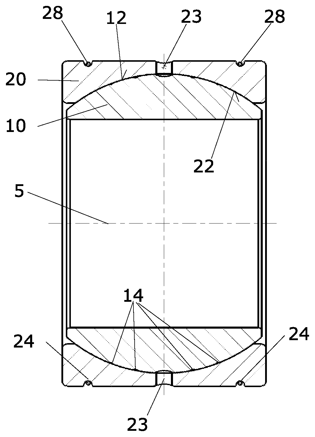 Patent US12320386 — Plain bearing — Figure 1