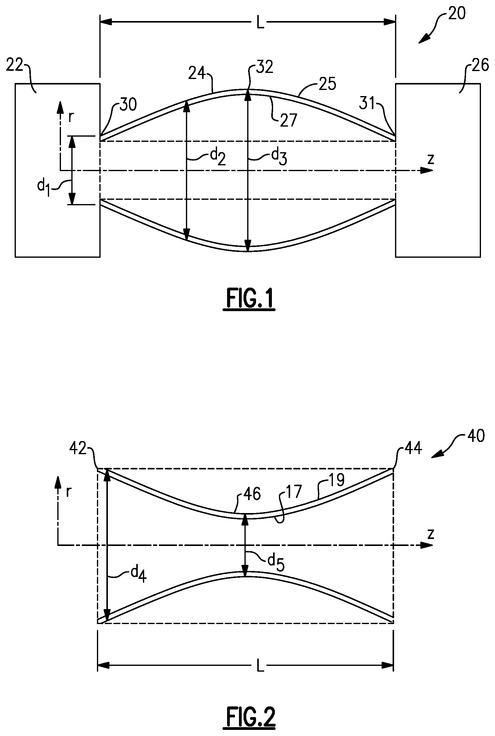 Patent US12320387 — Drive shaft with non-cylindrical shape — Figure 1