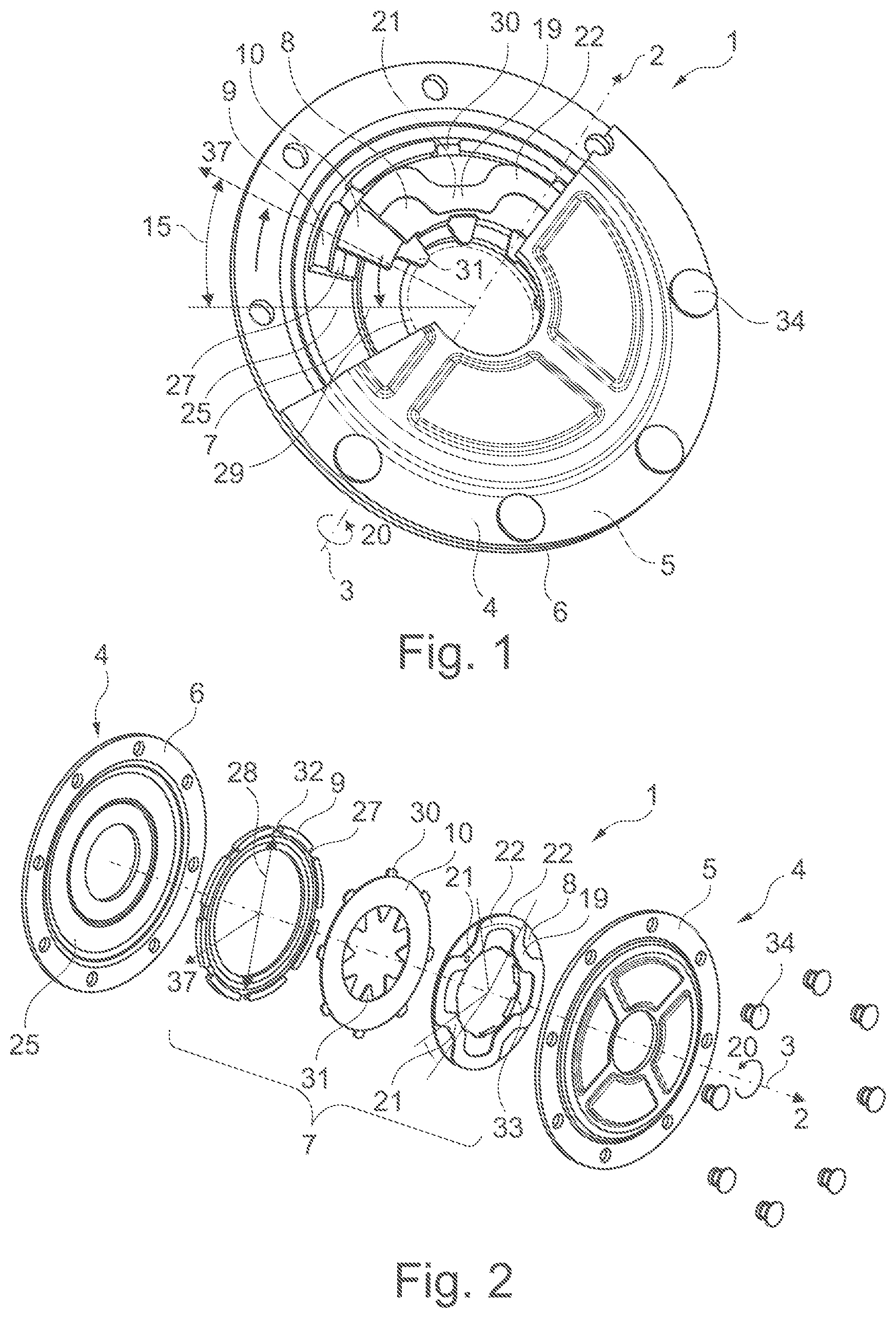 Patent US12320393 Figure 1 – Torsional vibration damper comprising a friction device