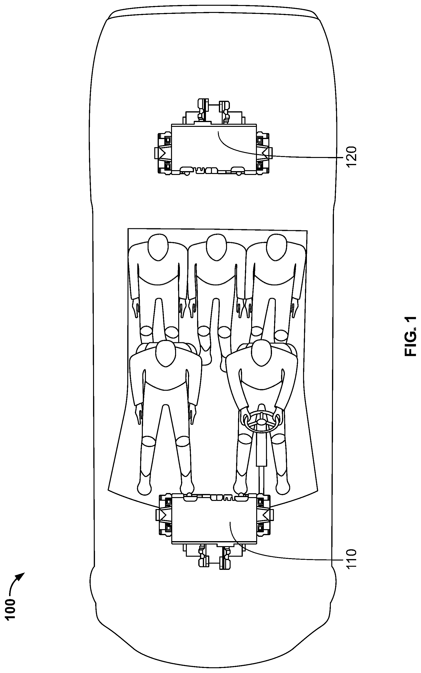 Patent US12320396 — Integrated disconnect for drive unit — Figure 1