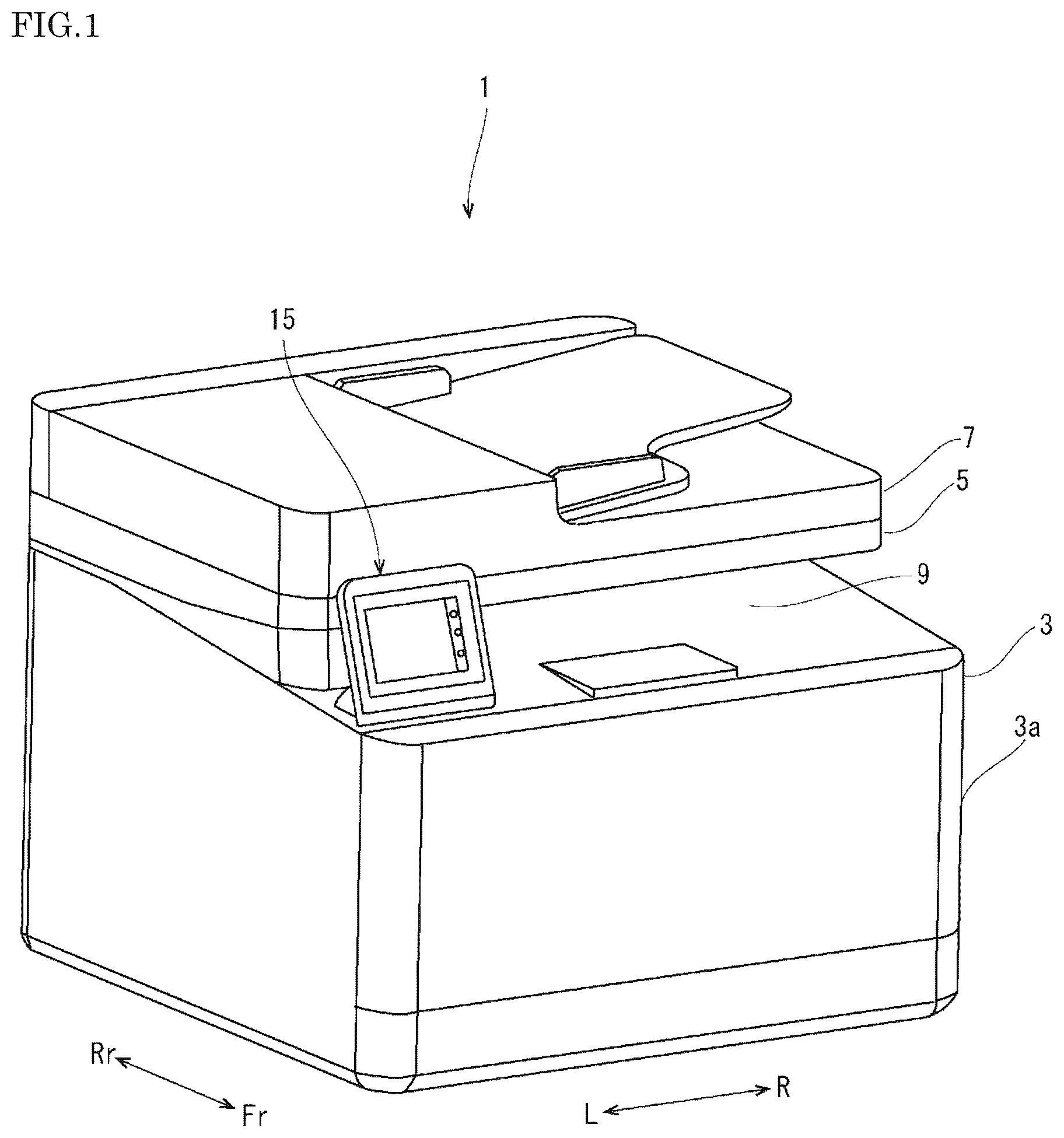 Patent US12320399 — Image forming apparatus capable of reducing braking force applied to rotation of operation panel — Figure 1