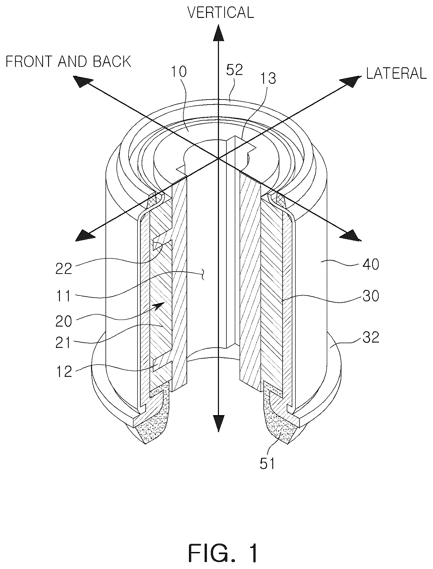 Patent US12320402 — Mounting bushing — Figure 1
