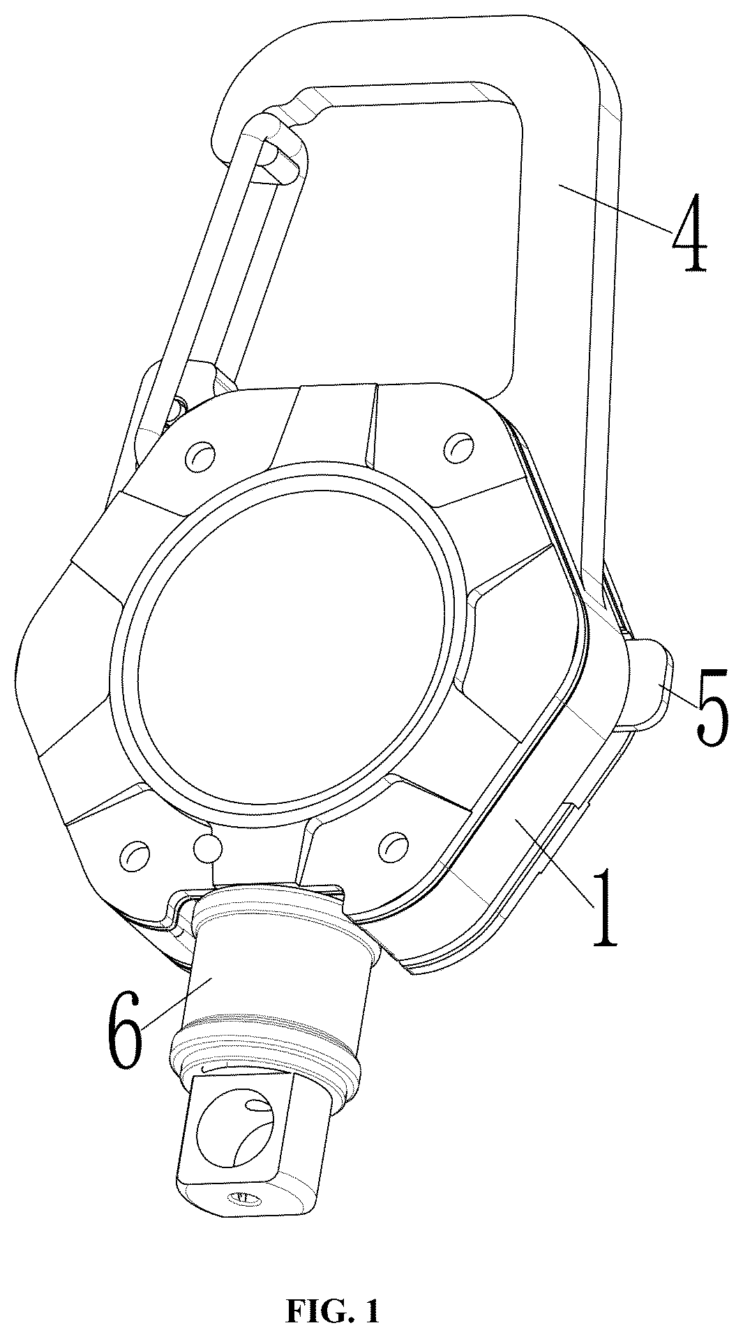 Patent US12320407 — Carabiner capable of adjusting length of harness — Figure 1