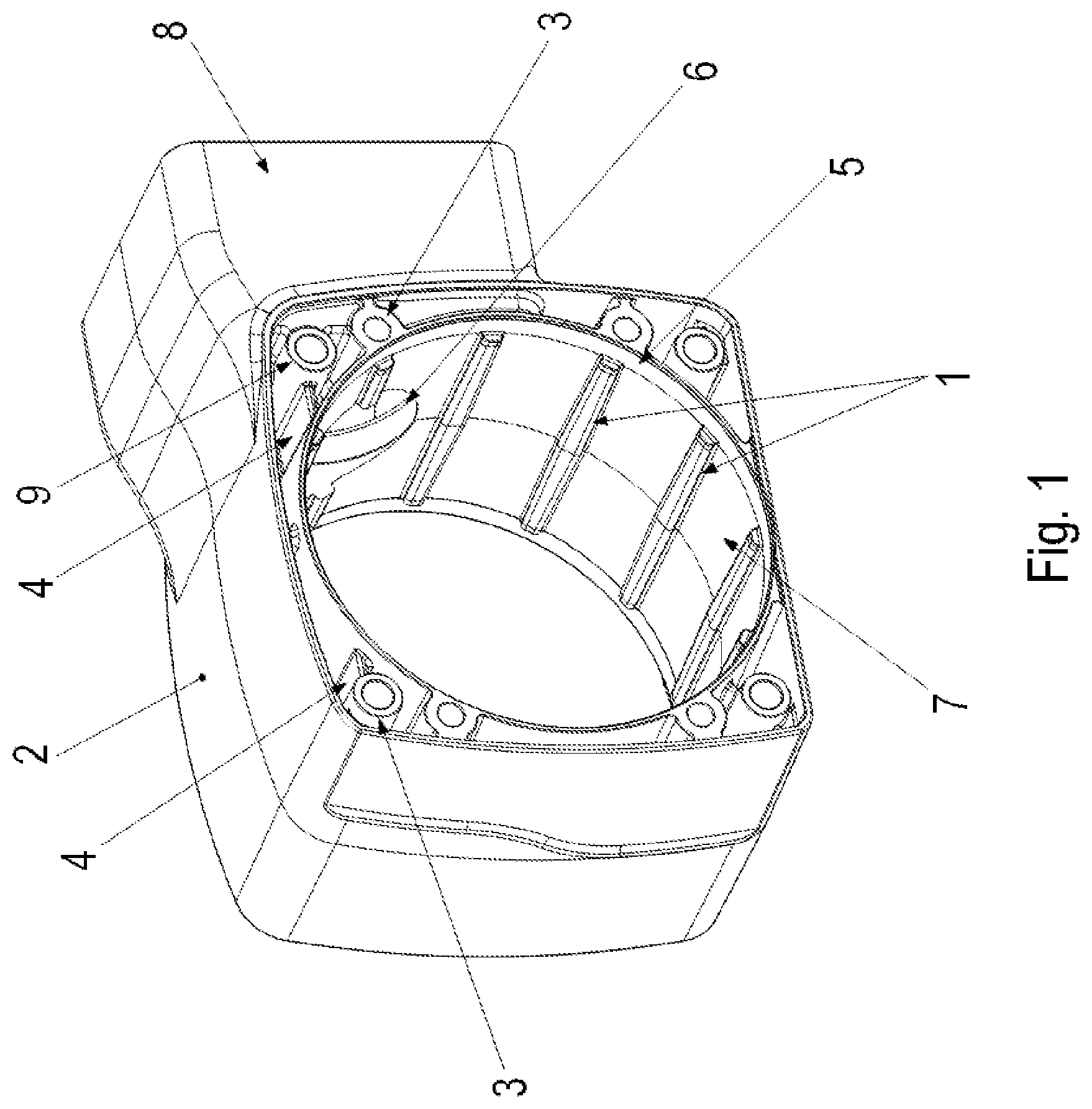 Patent US12320414 Figure 1 – Gear system having a housing part