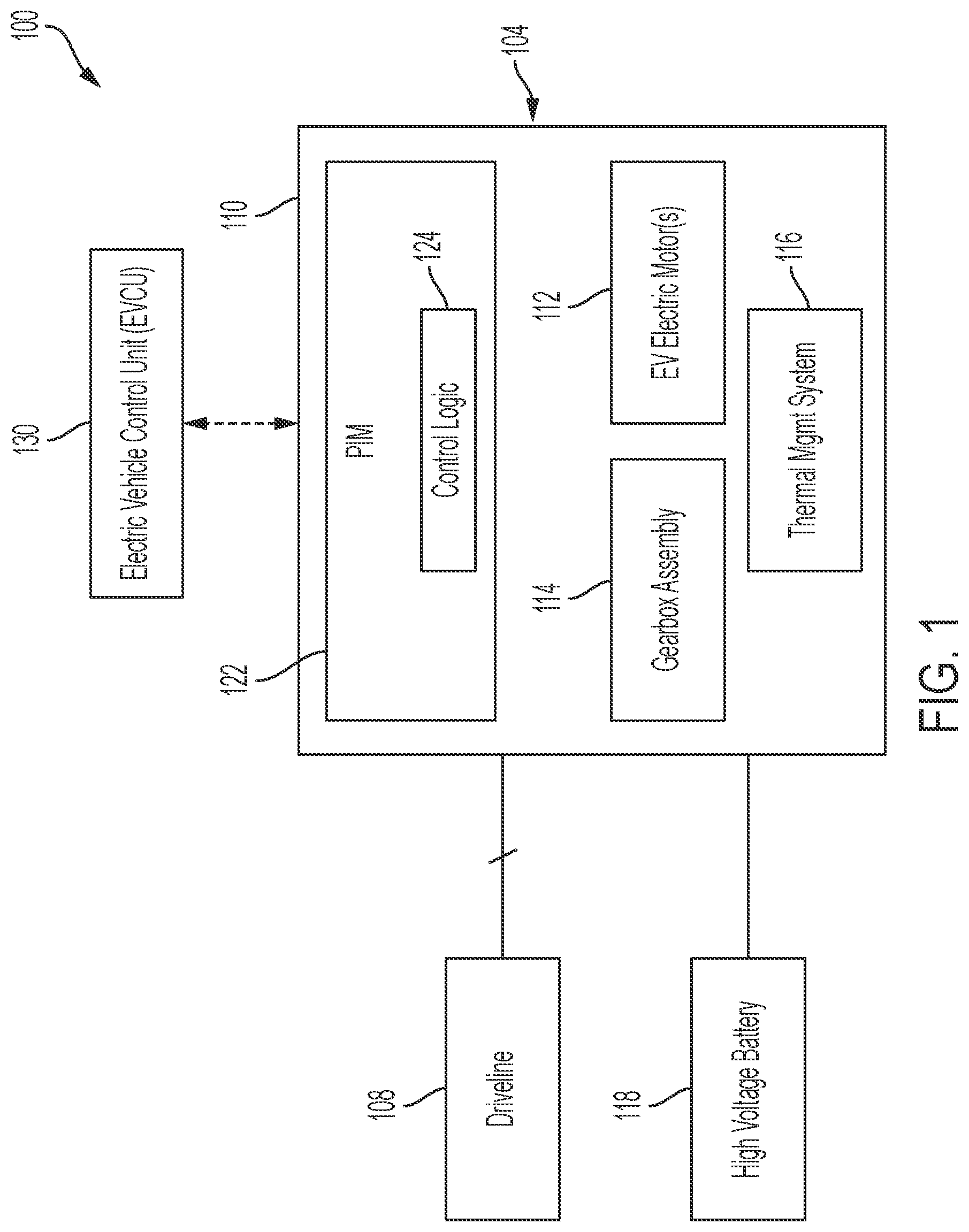 Patent US12320417 — Vehicle electric drive module with thermal management system — Figure 1