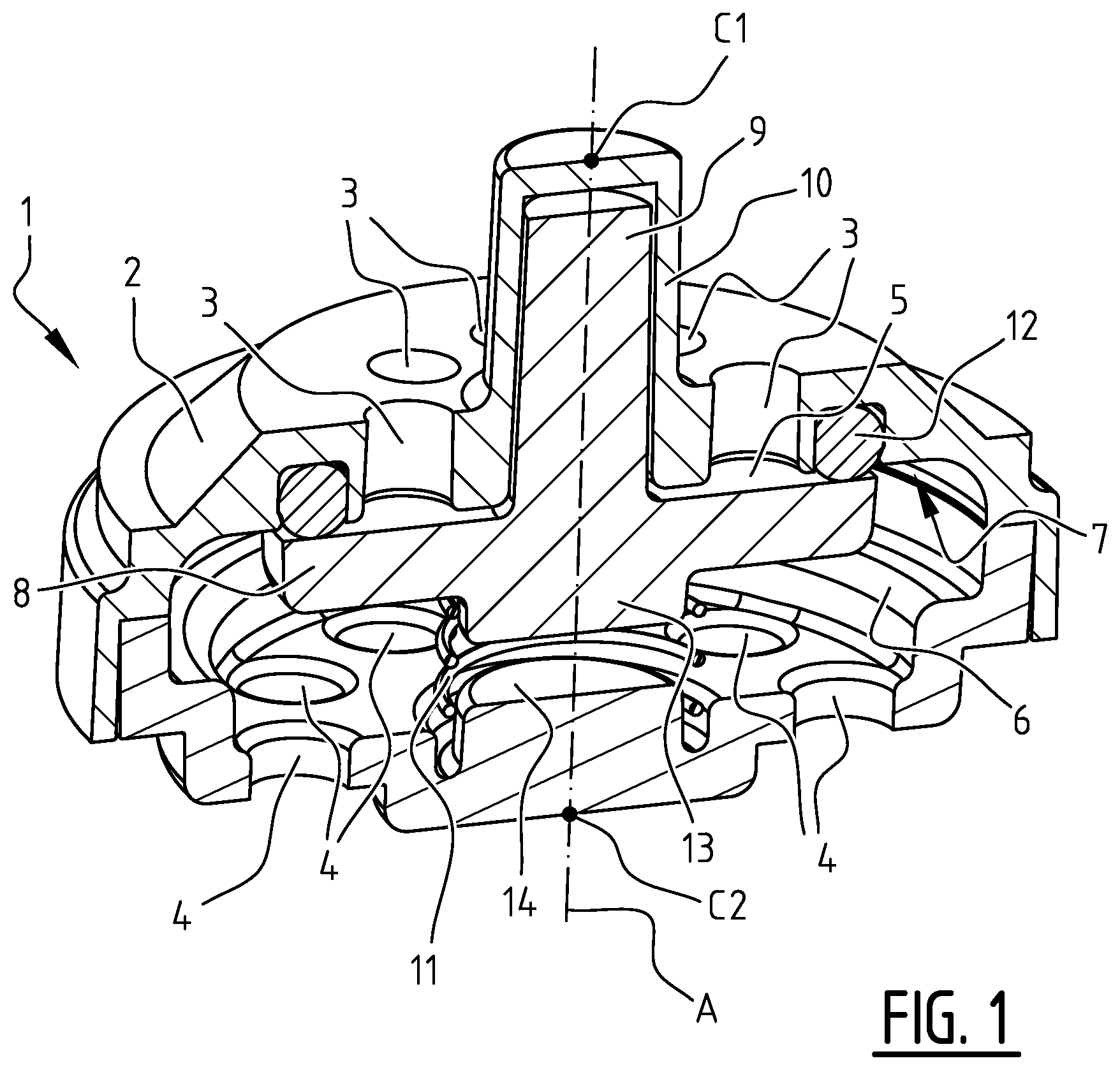 Patent US12320436 — Check valve — Figure 1