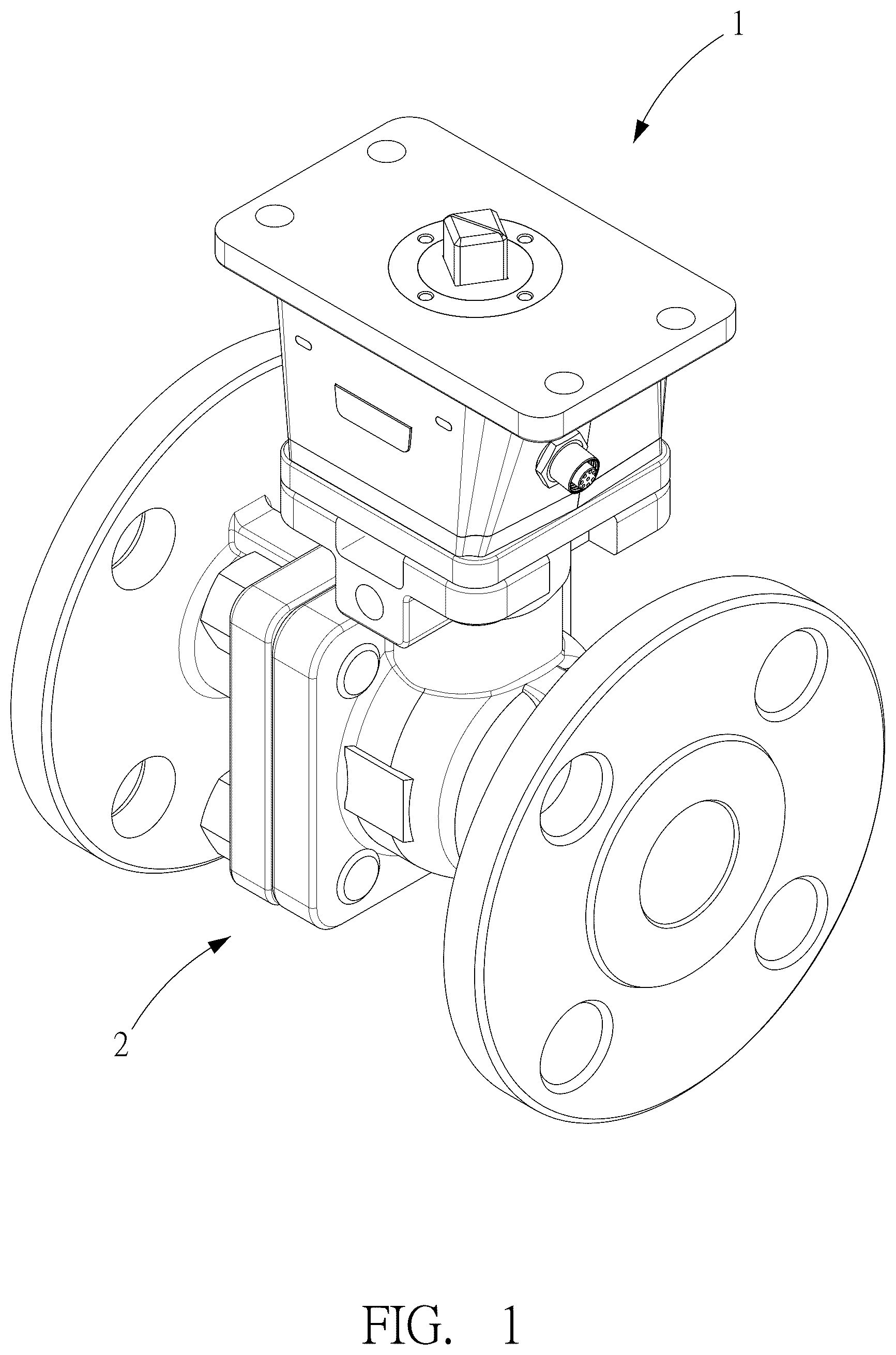 Patent US12320444 — Warning device for valve maintenance — Figure 1