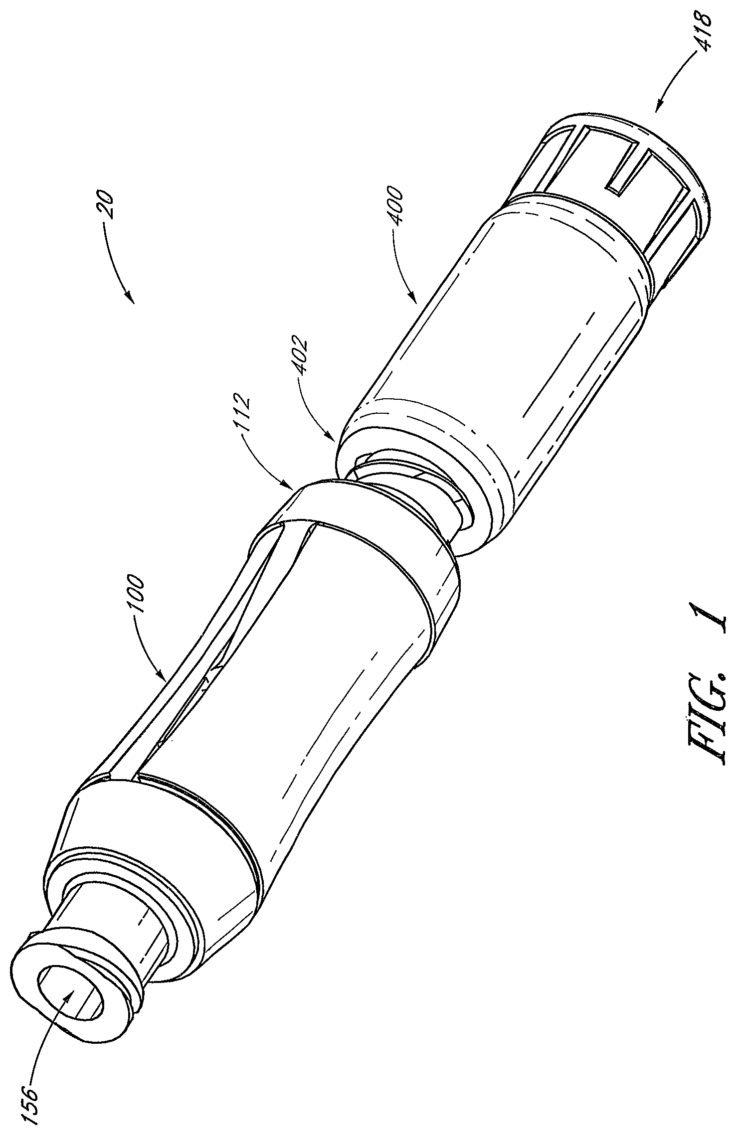 Patent US12320453 Figure 1 – Medical connector with luer-incompatible connection portion