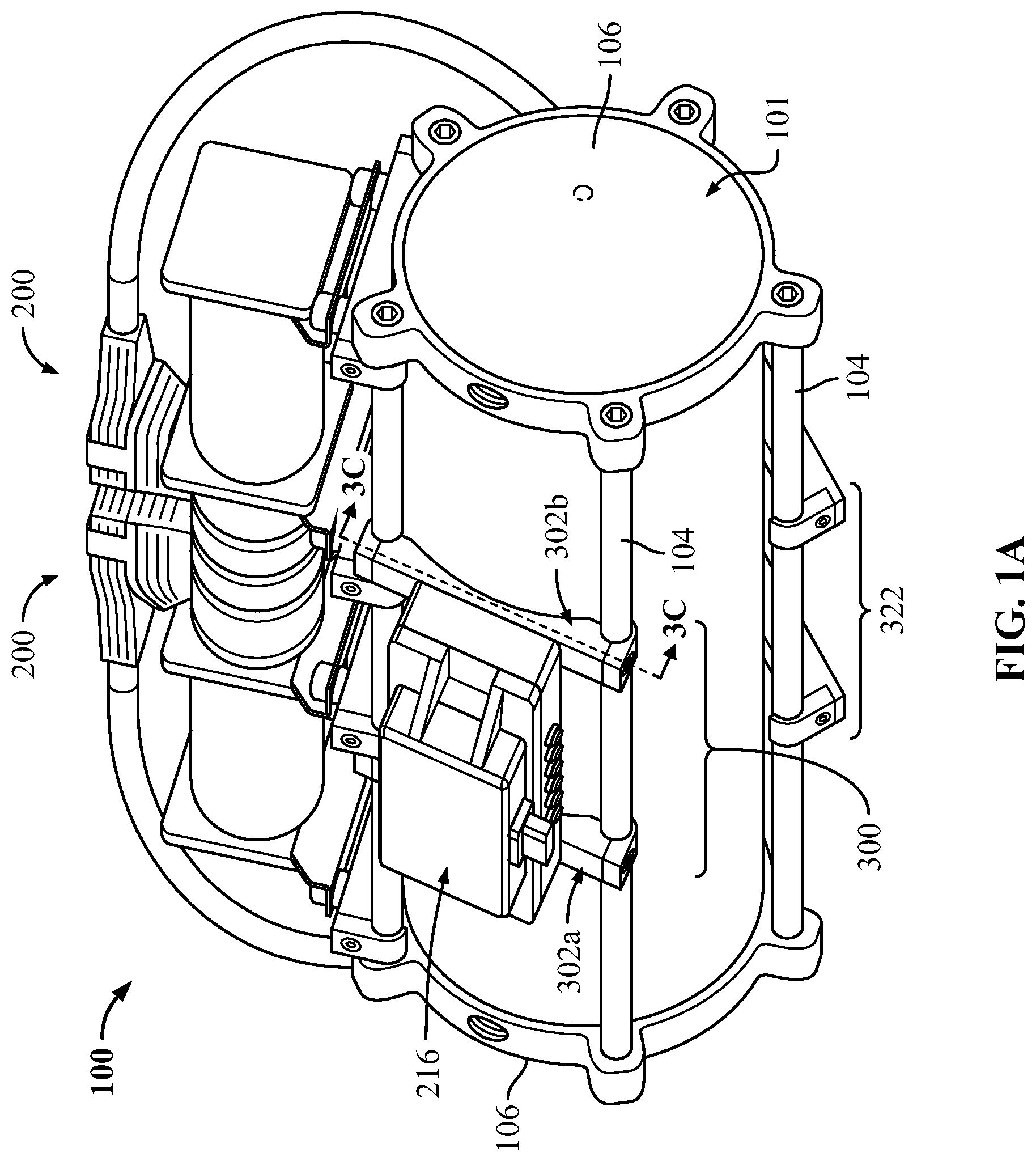 Patent US12320470 — Mounting bracket for an air tank system — Figure 1